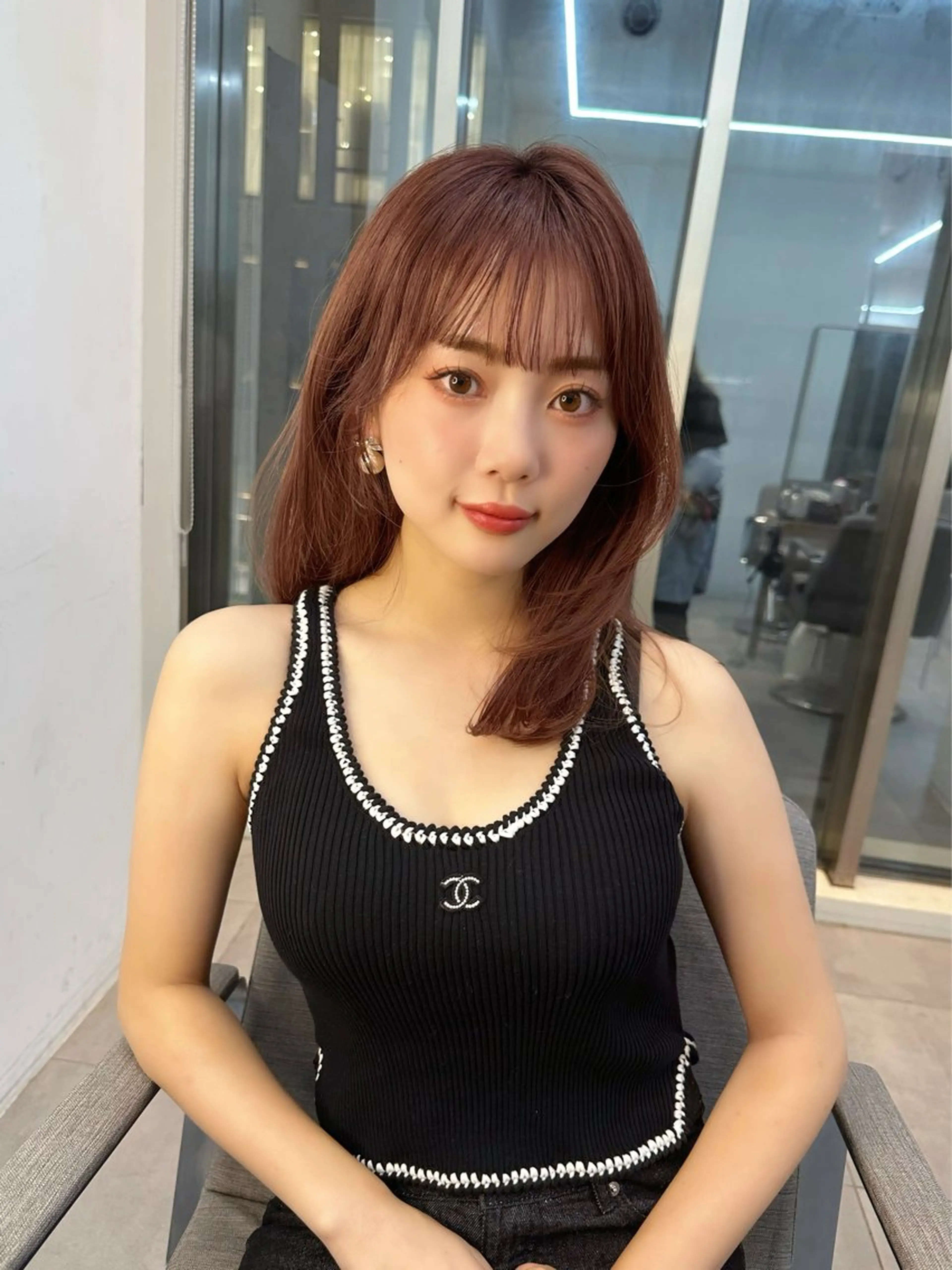 セミロング カラー ヘアアレンジ ♡艶ガーリーヘア♡ yuimaruのヘアスタイル