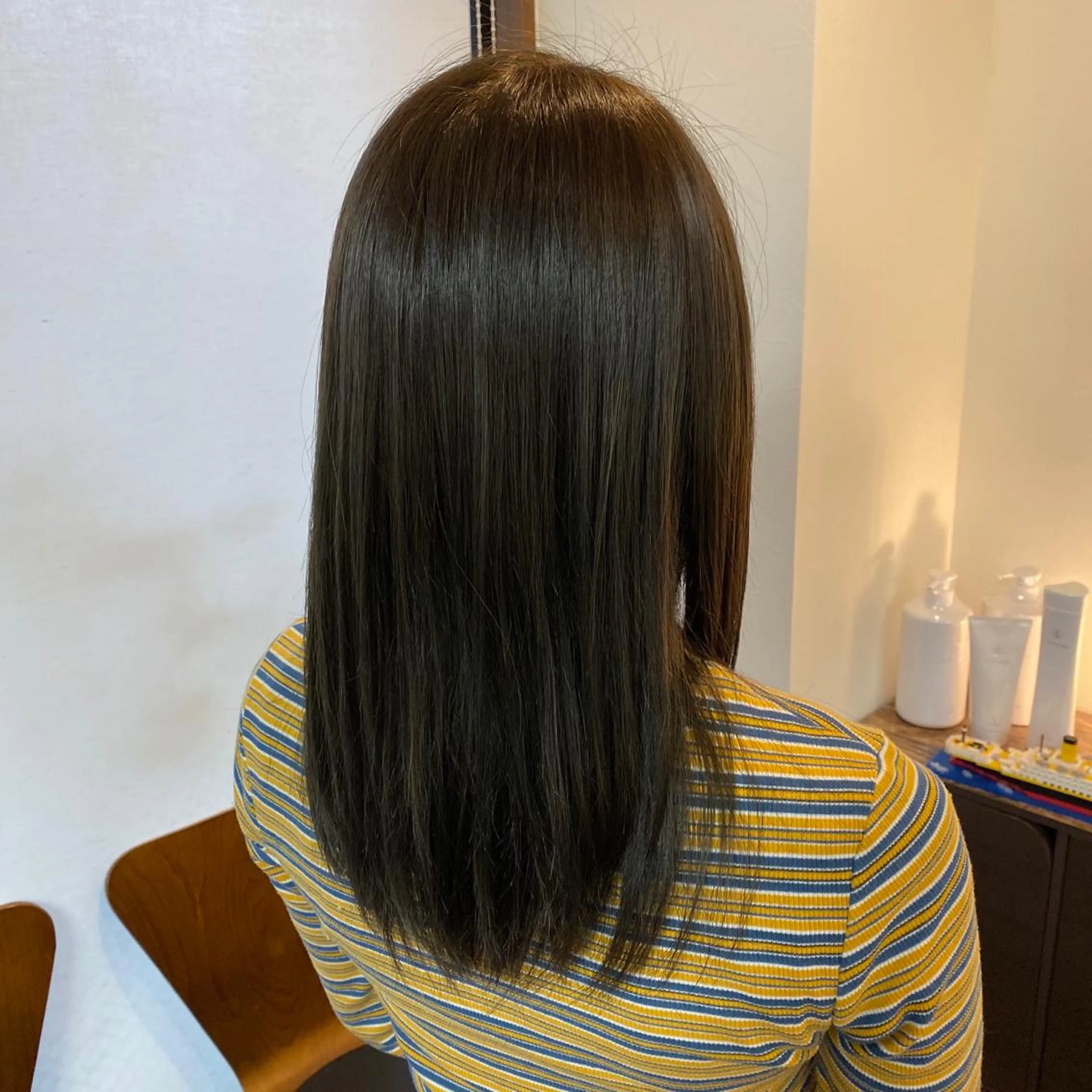 ロング カラー 堀内 七海のヘアスタイル