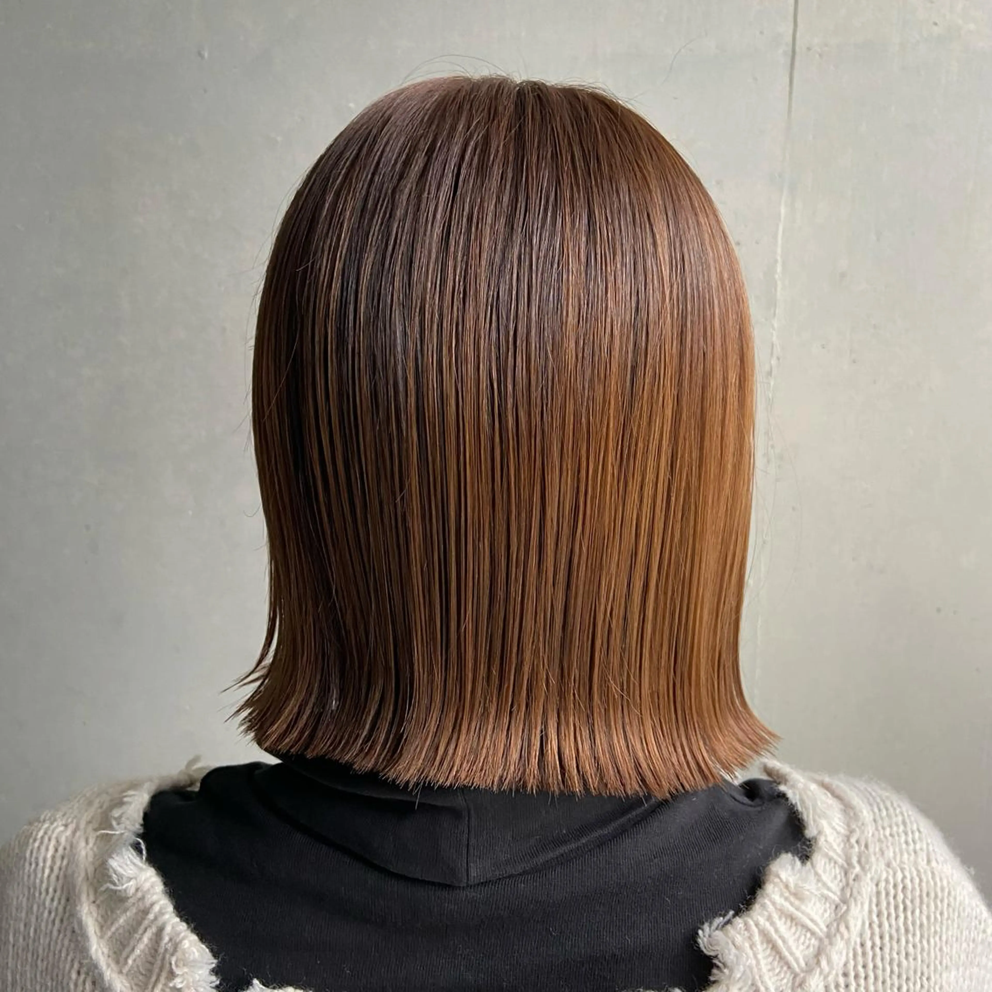 ミディアム カラー アッシュ バイオレットカラー 大人女性の艶カット カラー/菊池柊真🌟のヘアスタイル