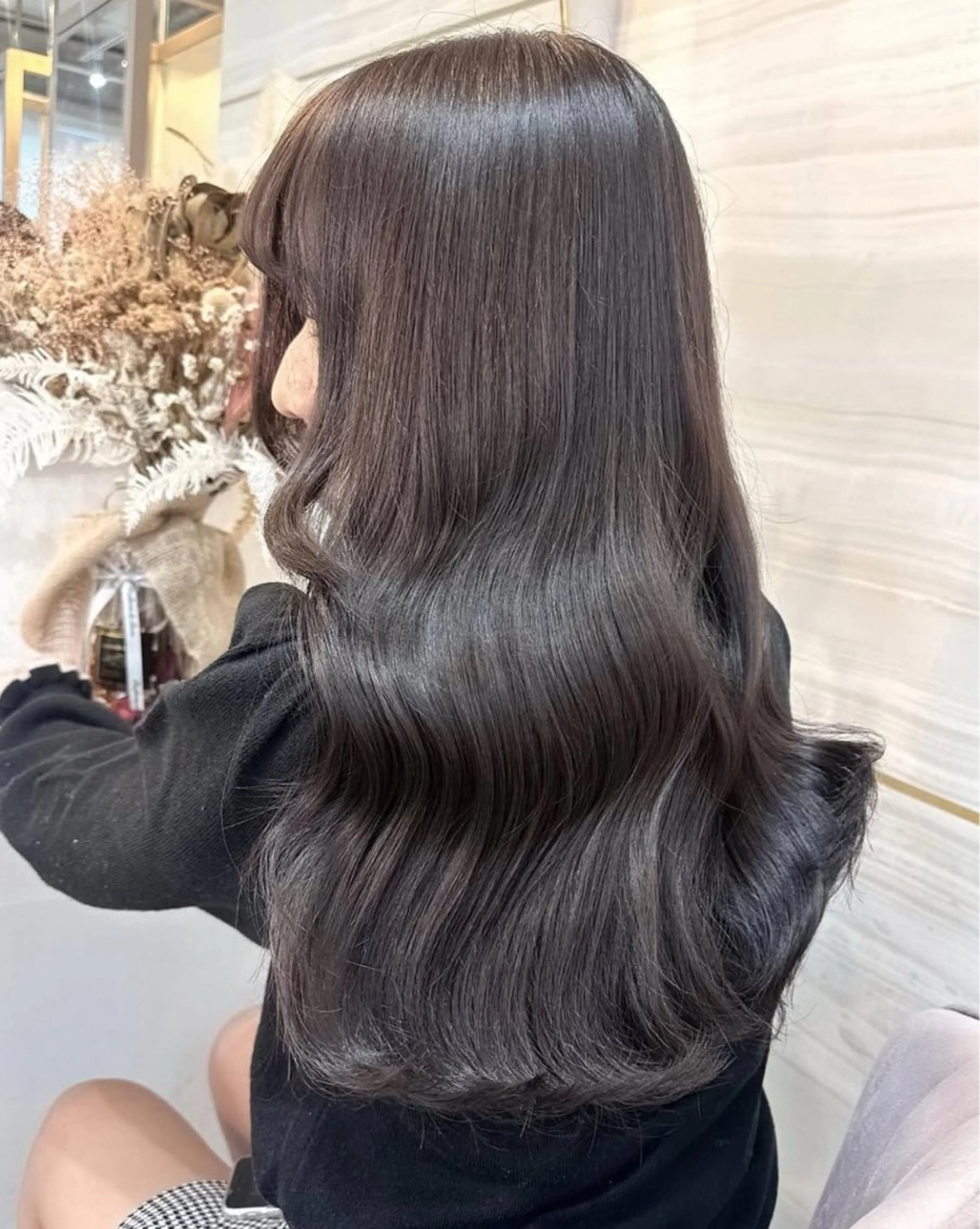 ロング カラー 💘Kurea💘 艶髪/韓国/暗髪のヘアスタイル