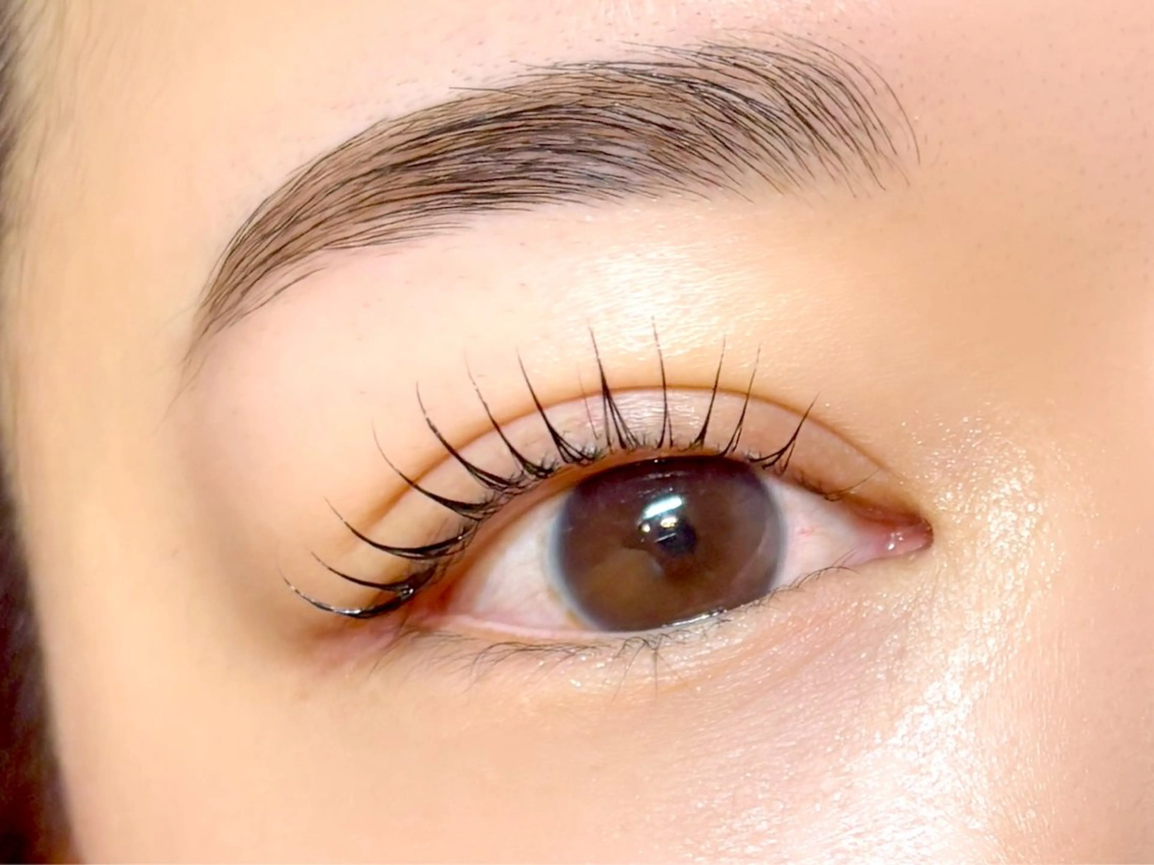 マツエク・マツパ ナチュラル パリジェンヌラッシュリフト まつげパーマ 一重×まつ毛パーマ 表参道eyelist KONOMIのマツエク・マツパデザイン