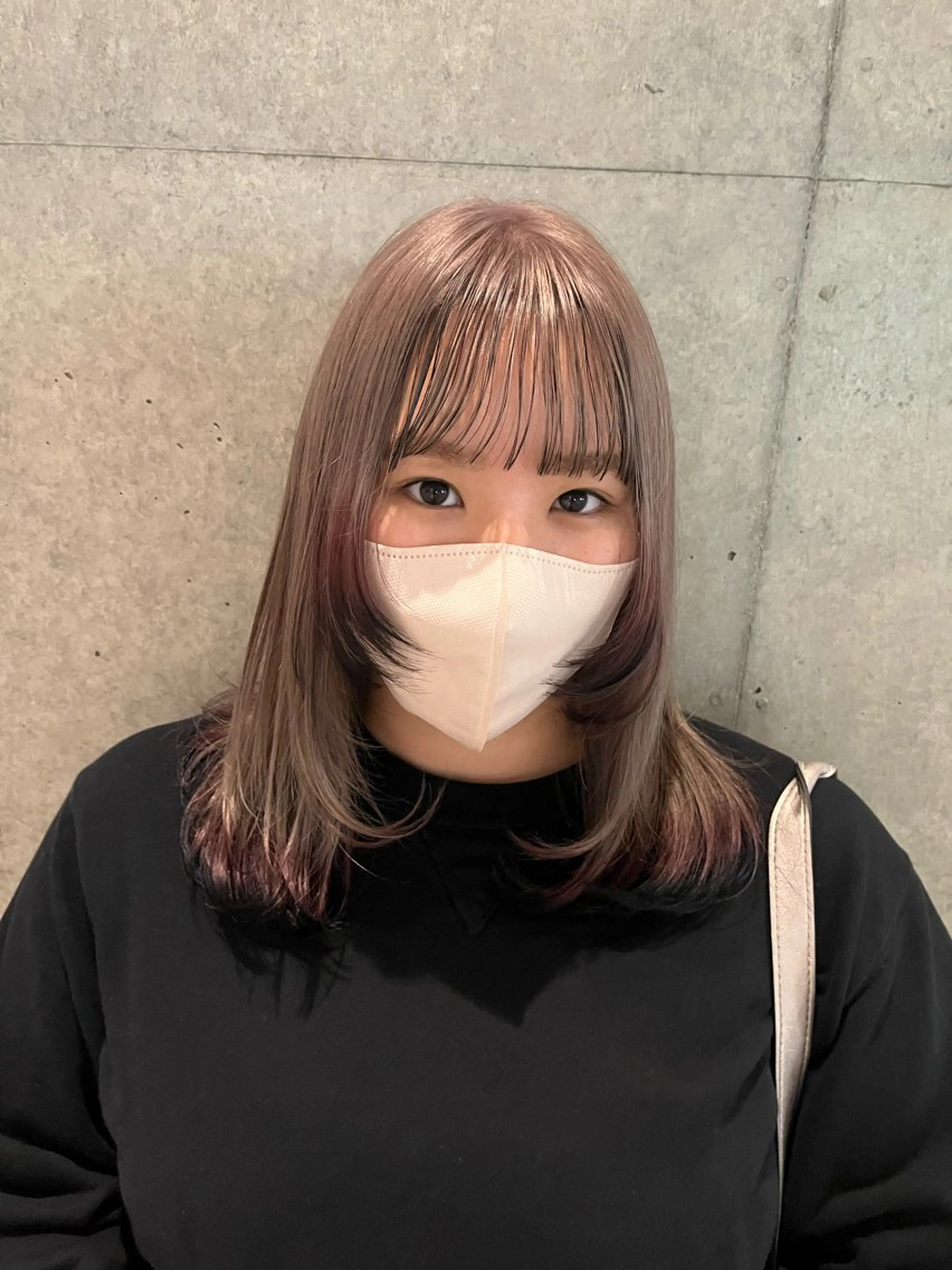 セミロング カラー レイヤーカット カット ヘアカラー 透明感カラー/ レイヤーkotonoのヘアスタイル