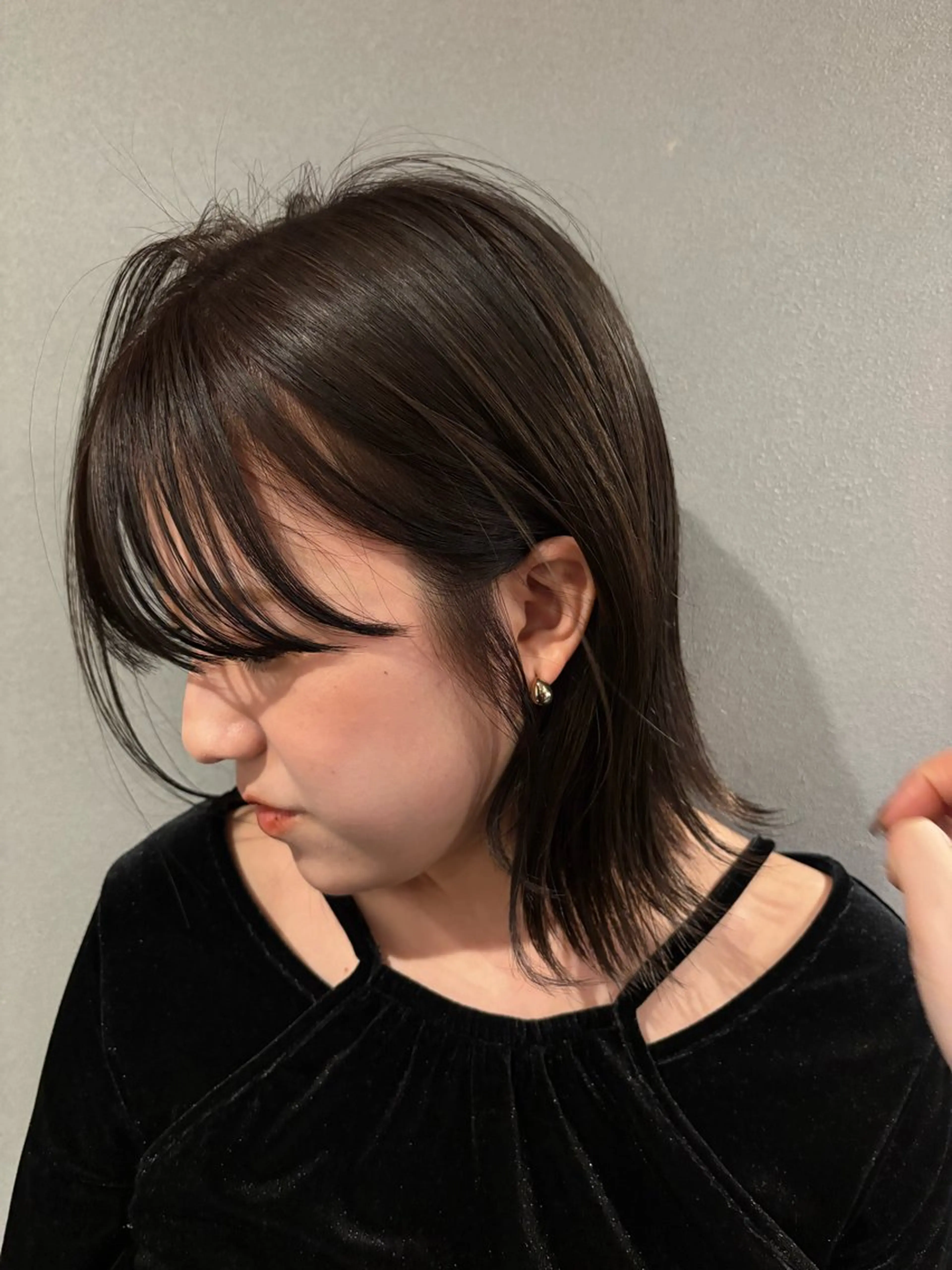 ミディアム カラー Fujita Neneのヘアスタイル