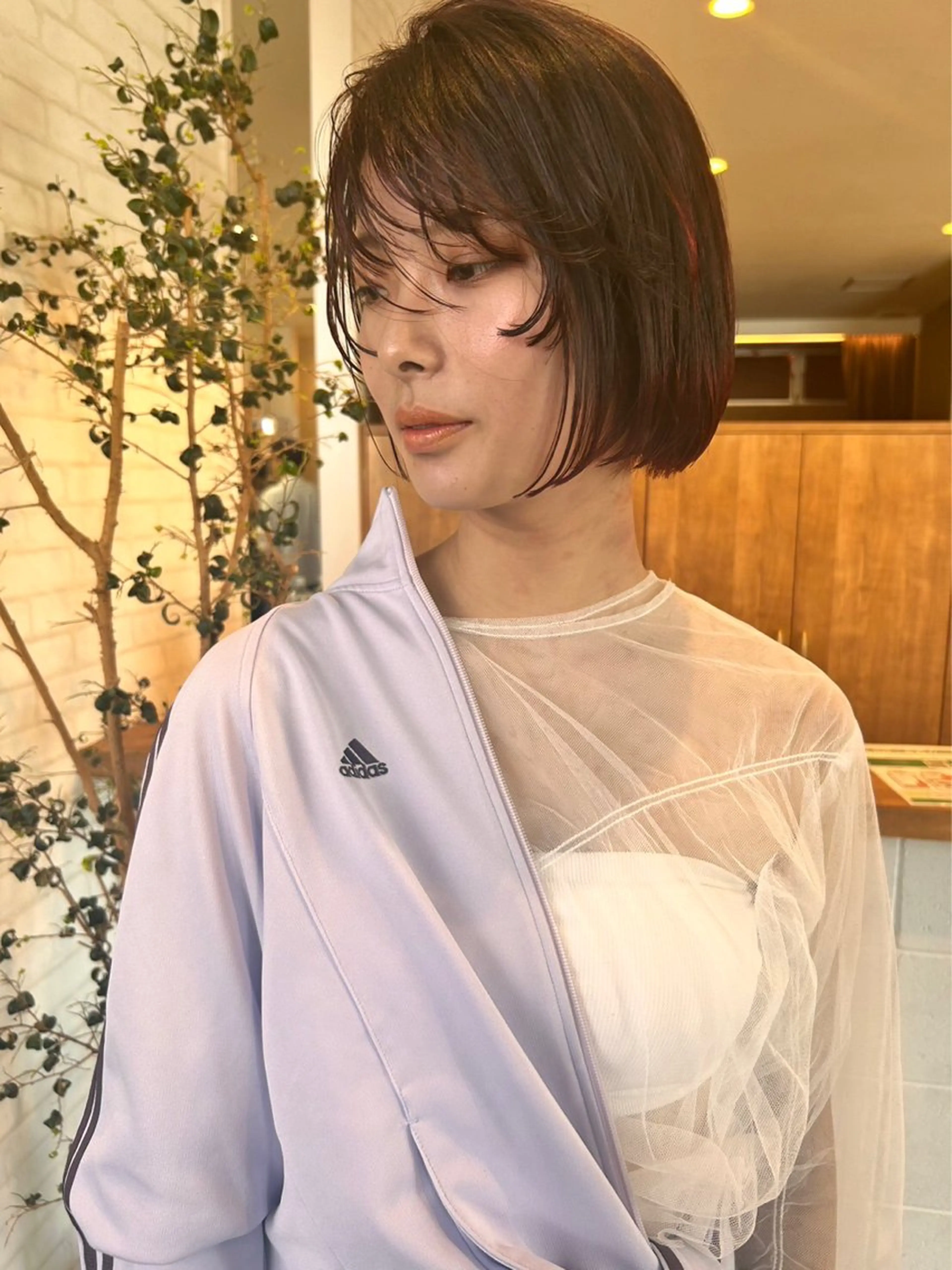 ショート カラー パーマ ヘアアレンジ ❣️倉敷❣️美髪 カラー能登一成のヘアスタイル