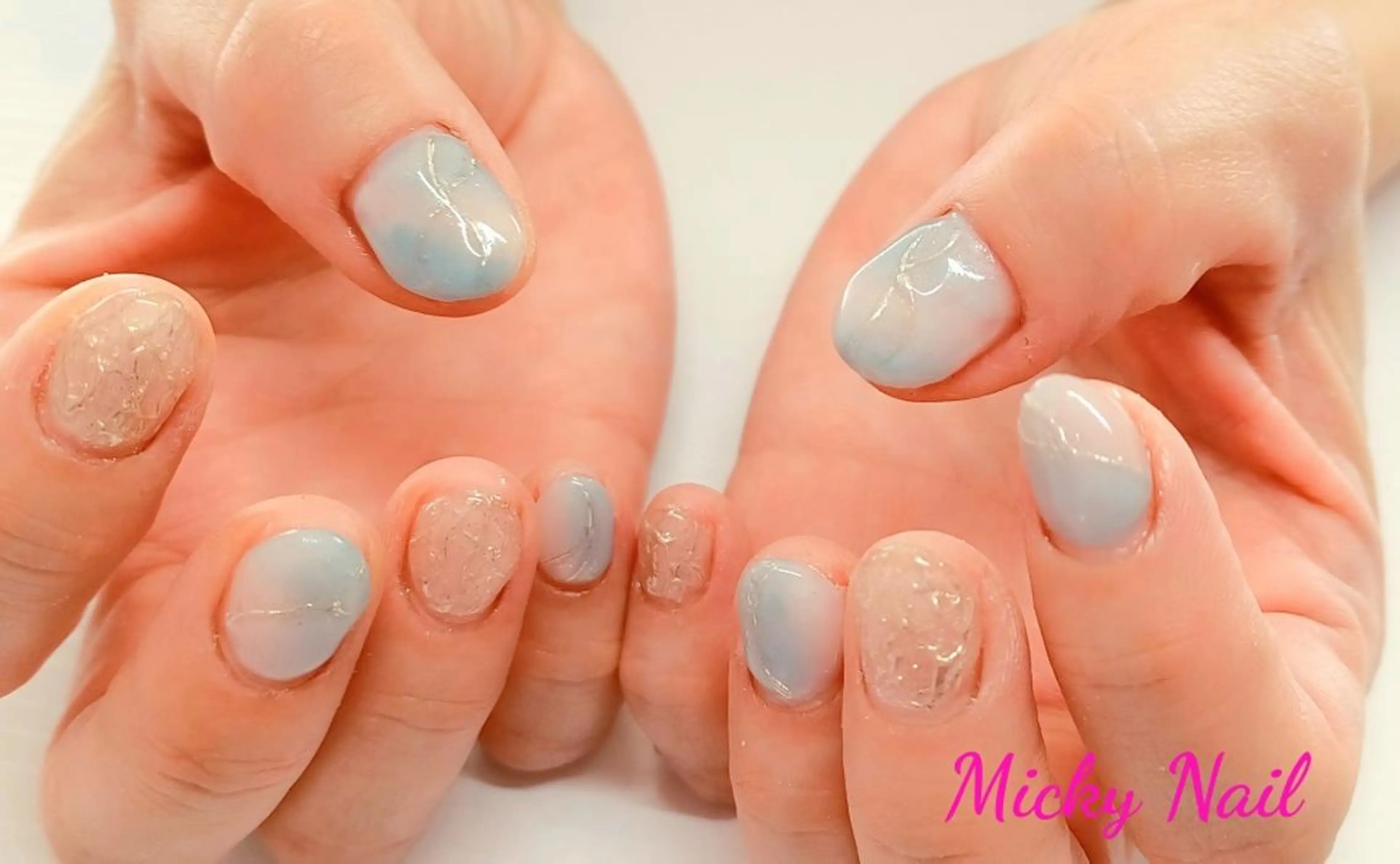 ネイル ブルー Micky nail chikushinoのその他イメージ