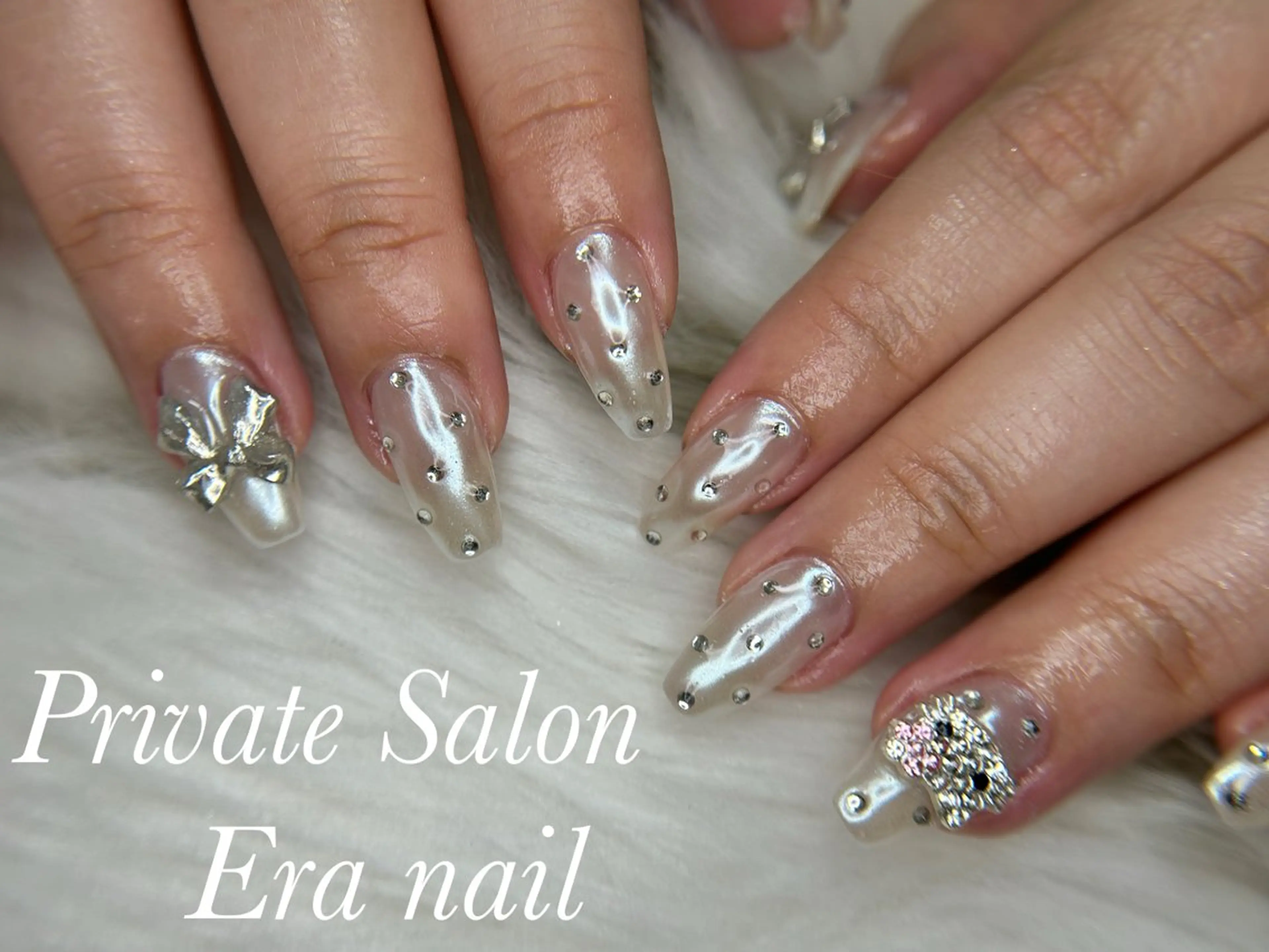 ネイル ミラーネイル ワンカラーネイル ハンドネイル Era nailのネイルデザイン