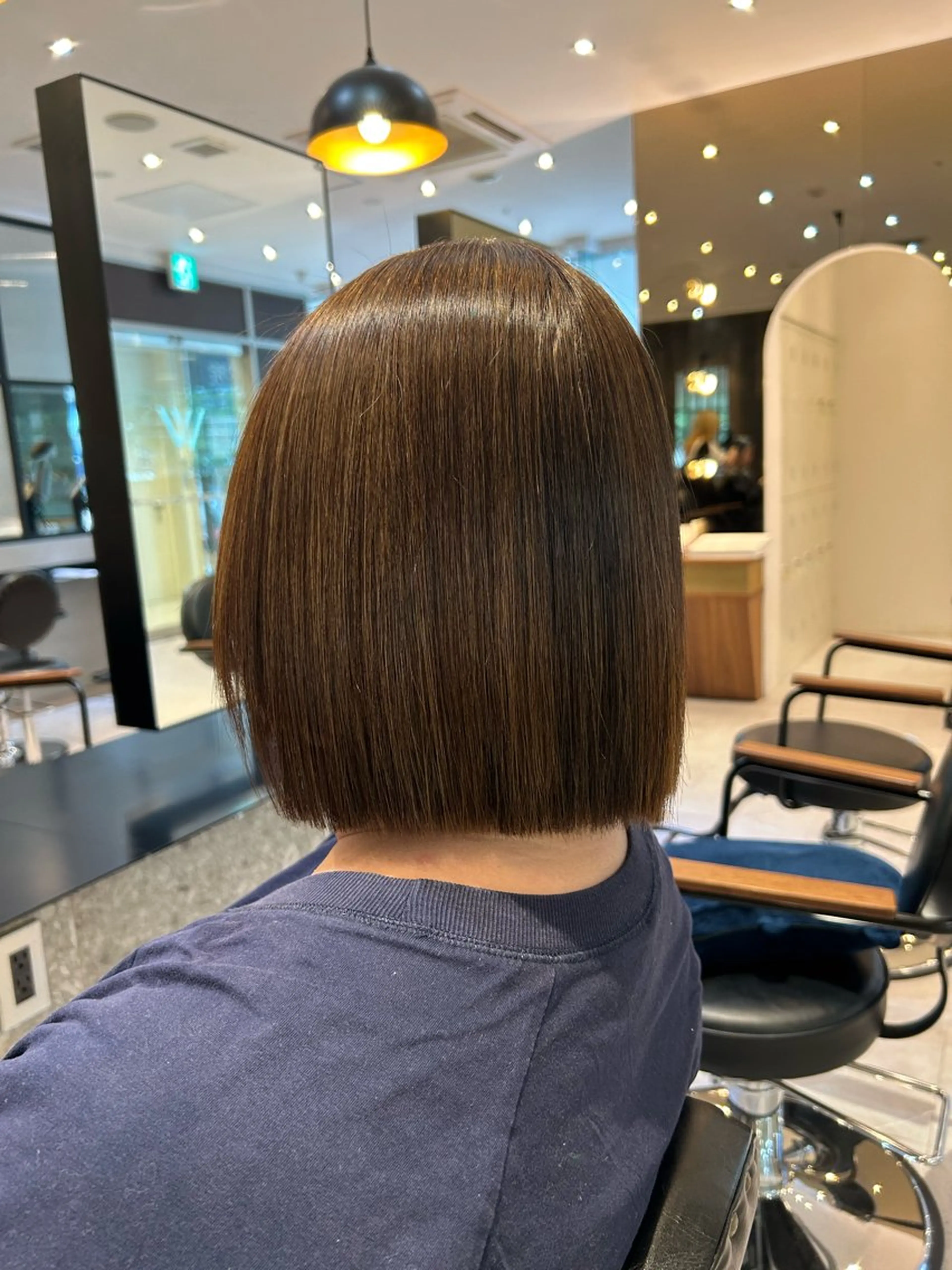 ミディアム カラー ヘアカラー トリートメント 縮毛矯正/カット/ 韓国ヘア/蛯原🍤のヘアスタイル