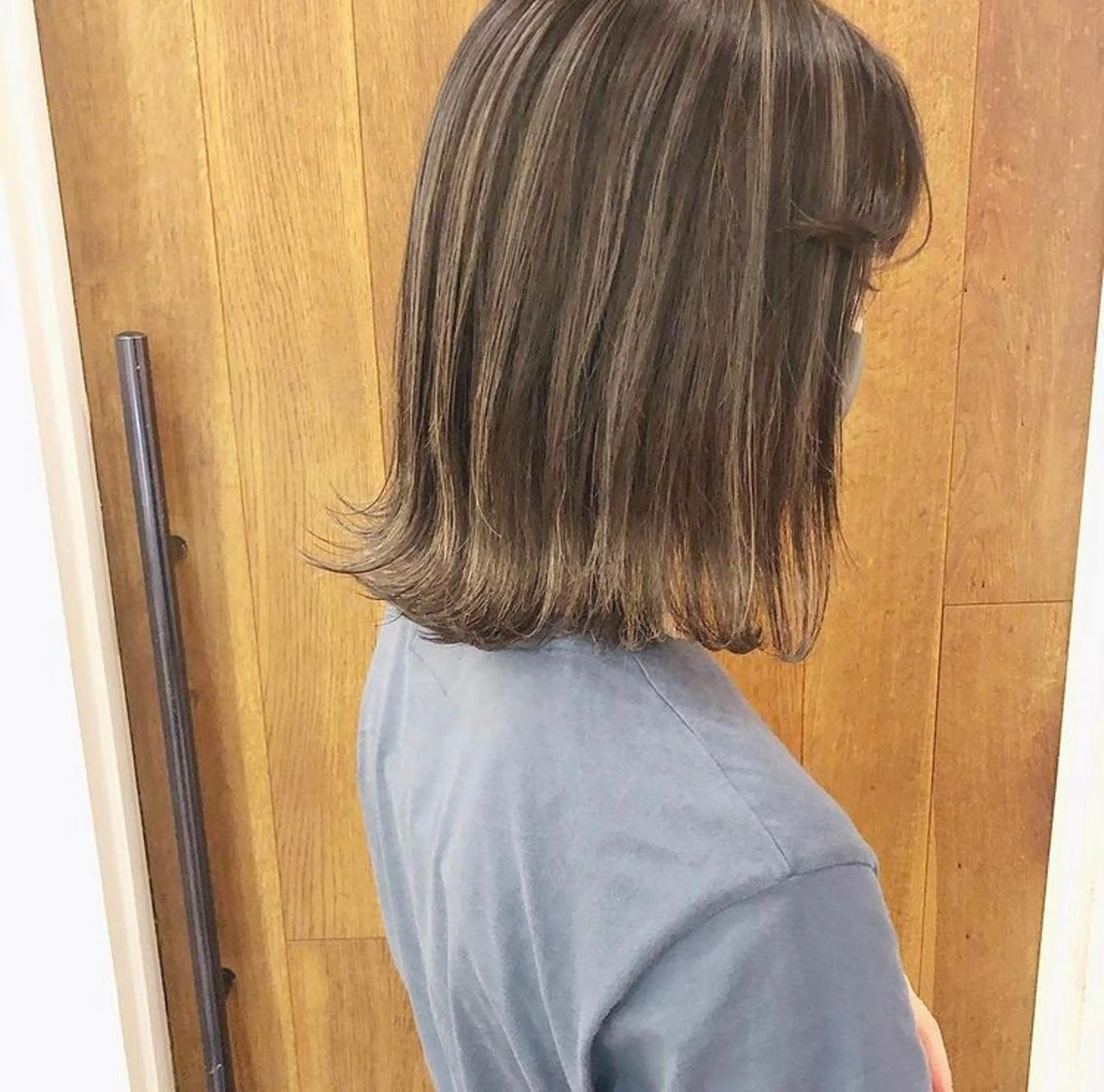 ミディアム カラー ヘアカラー HATSUMEI ゆうまのヘアスタイル