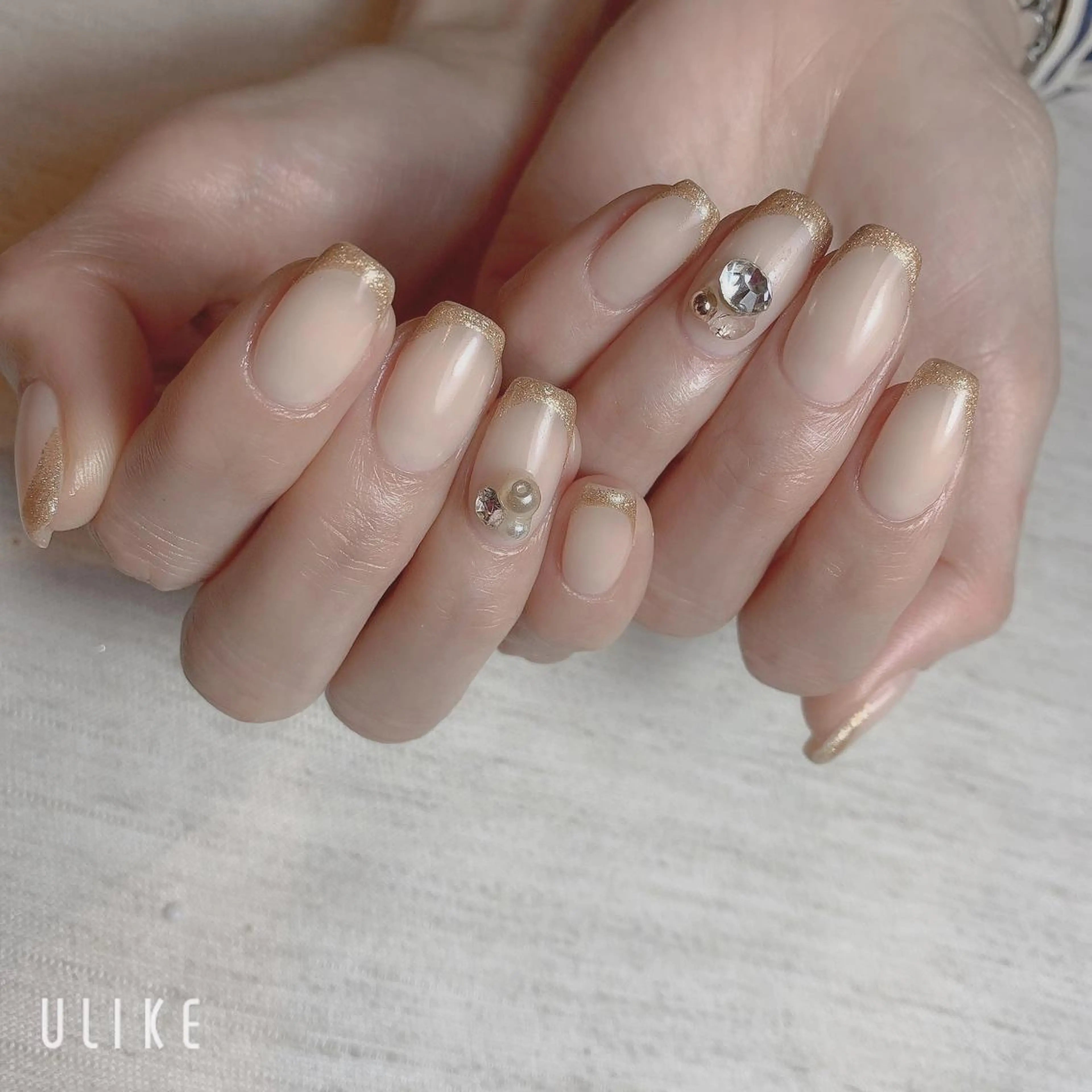 ネイル ダブルフレンチ フレンチネイル シンプルネイル masumoto hanamiのネイルデザイン