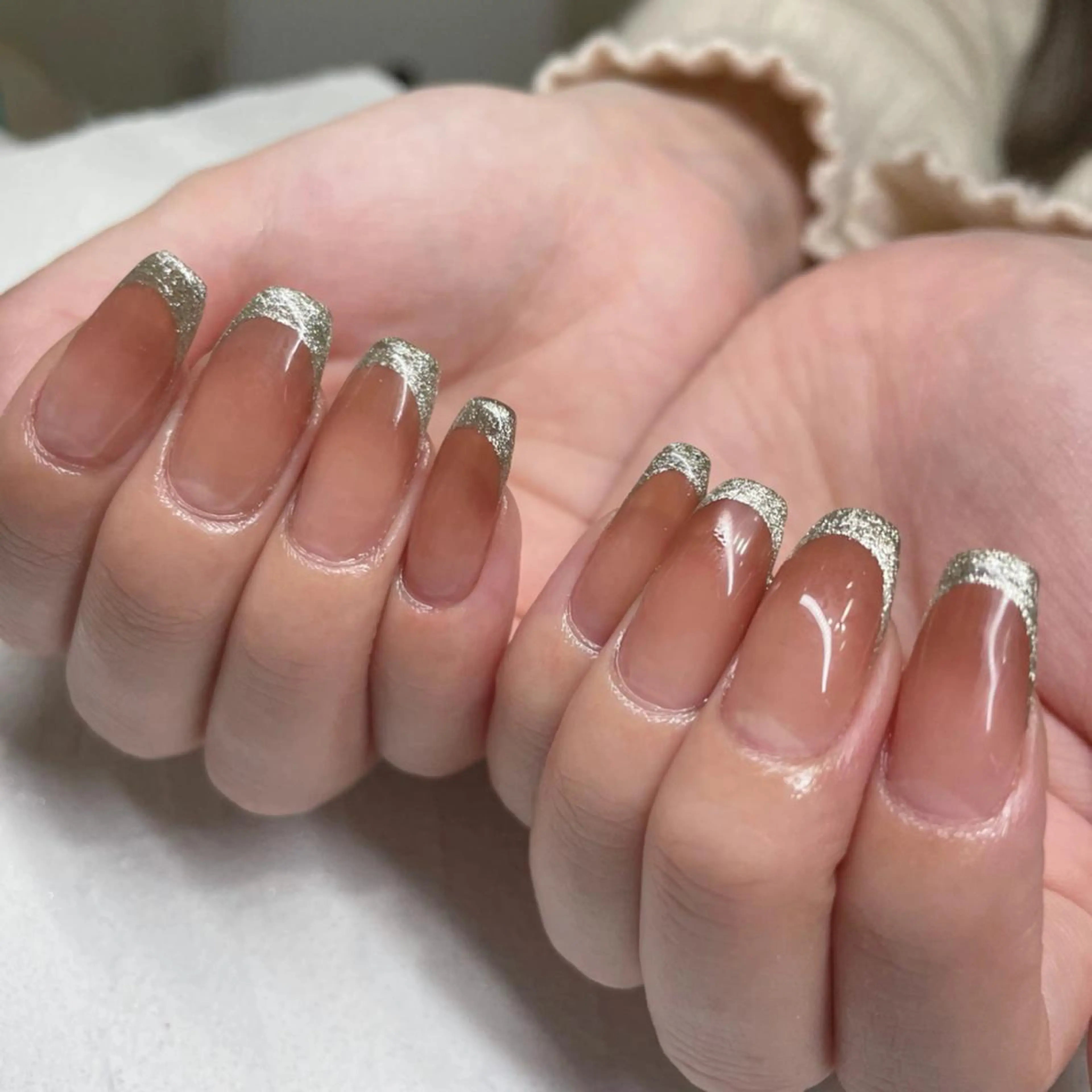 ネイル ジェルネイル グラデーション 持ち込み ニュアンスネイル オフィスネイル Lety total beautyのネイルデザイン