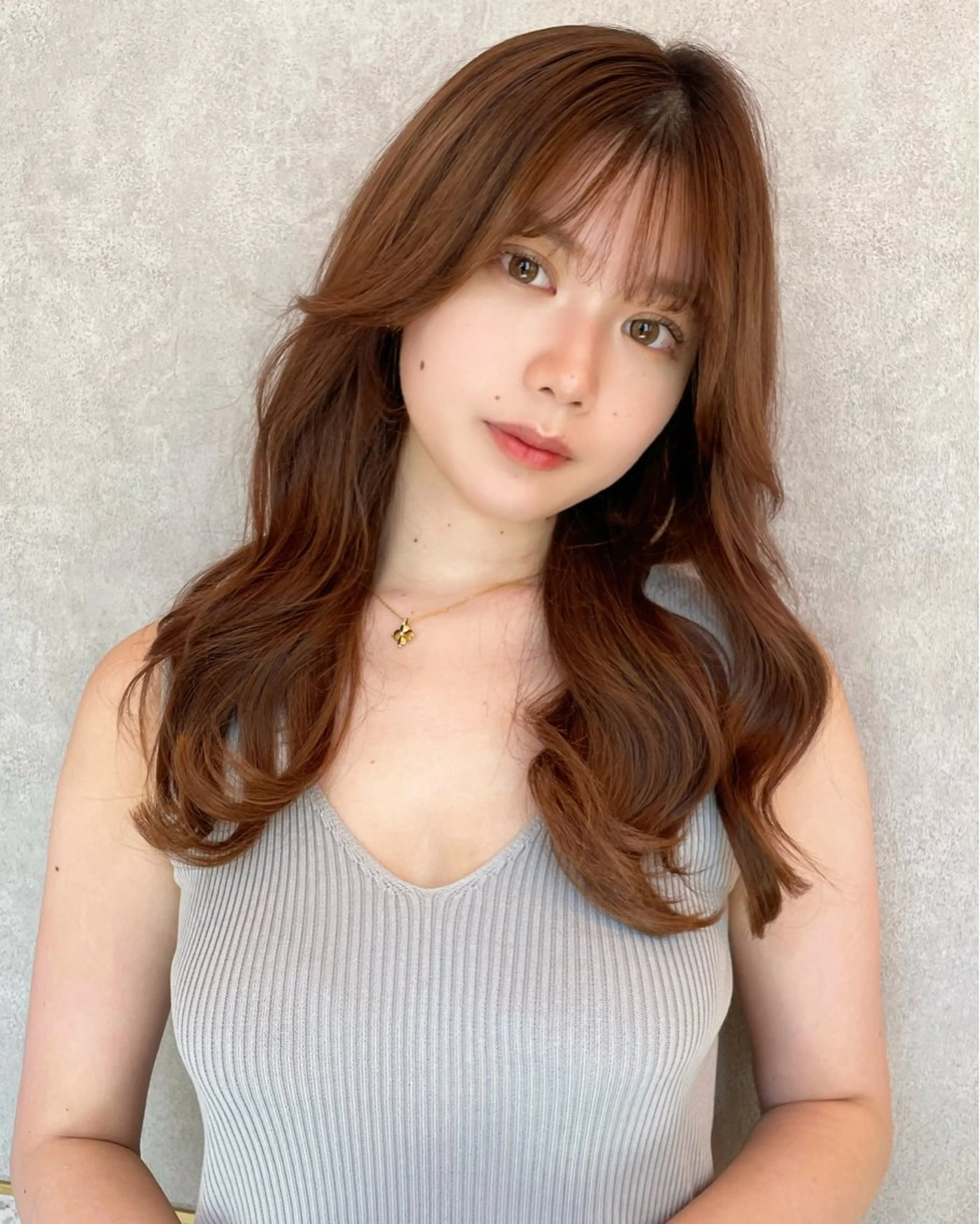 セミロング カラー ベージュカラー ブリーチ ケアブリーチ 透明感カラー グレージュ 韓国ヘア🤍顔周り/ 髪質改善✨/林遼一郎のヘアスタイル