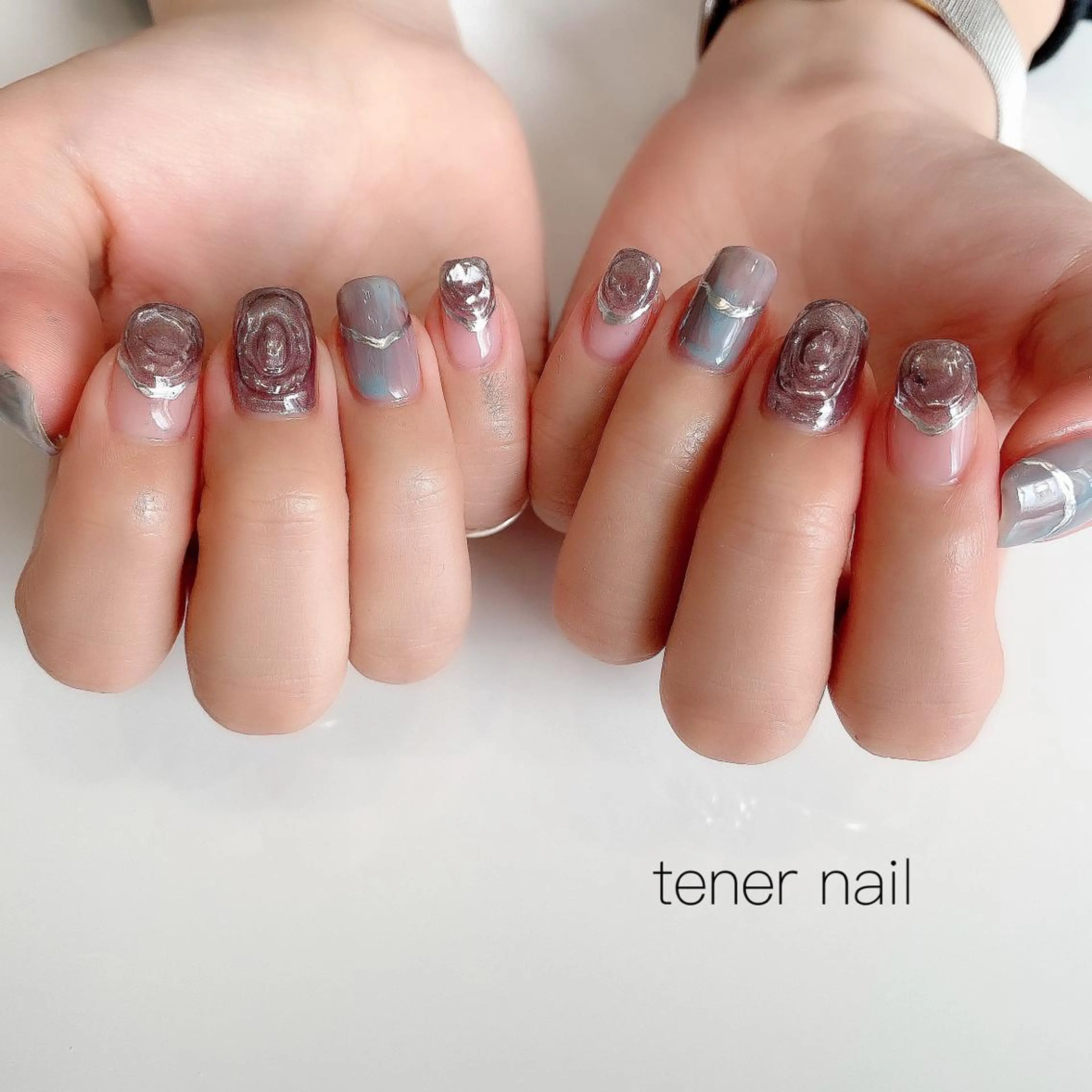 ネイル ミラーネイル テネルネイル tener nailのネイルデザイン