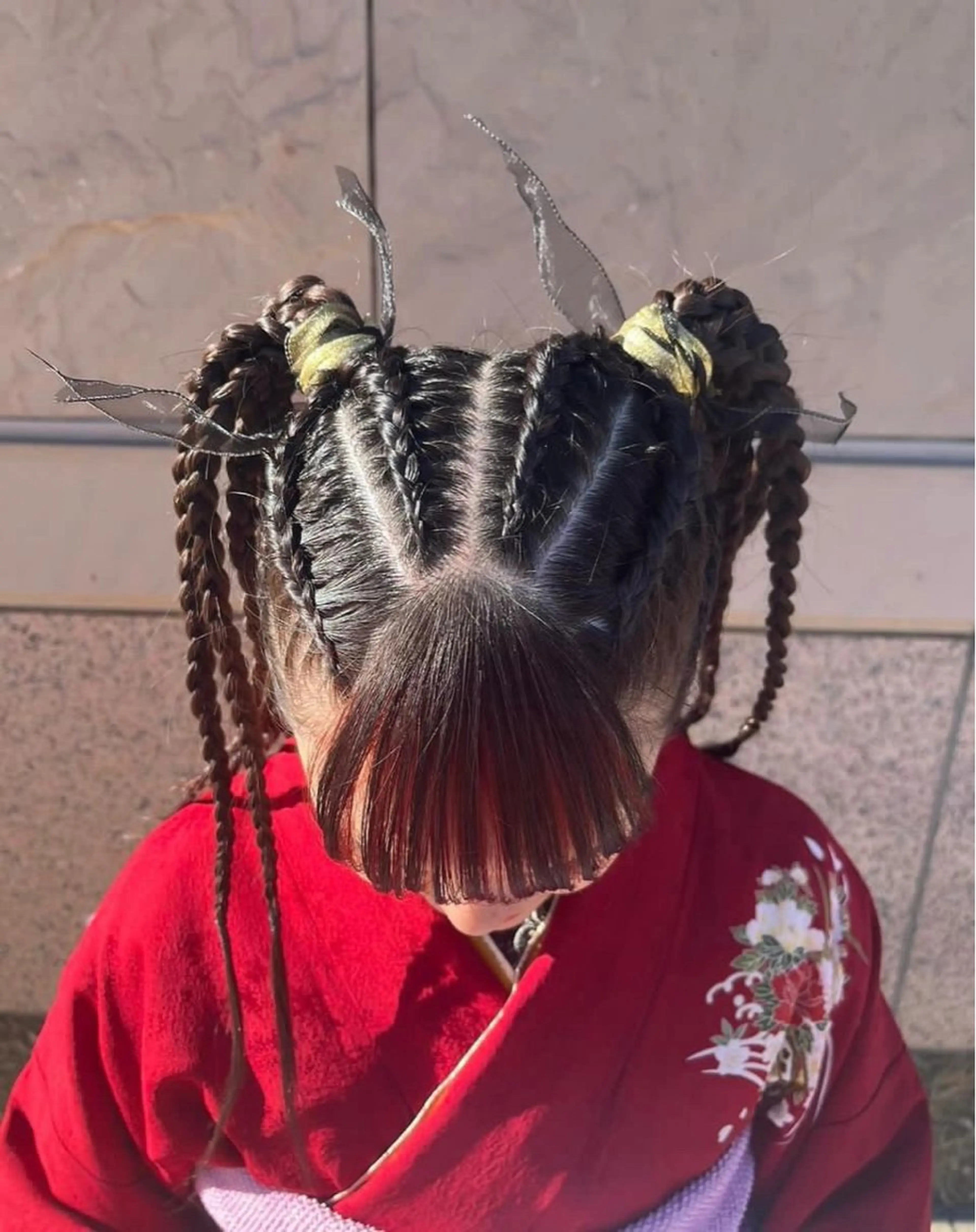 ロング ヘアセット 艶カラー/レイヤー /メンズ/マツエクのヘアスタイル