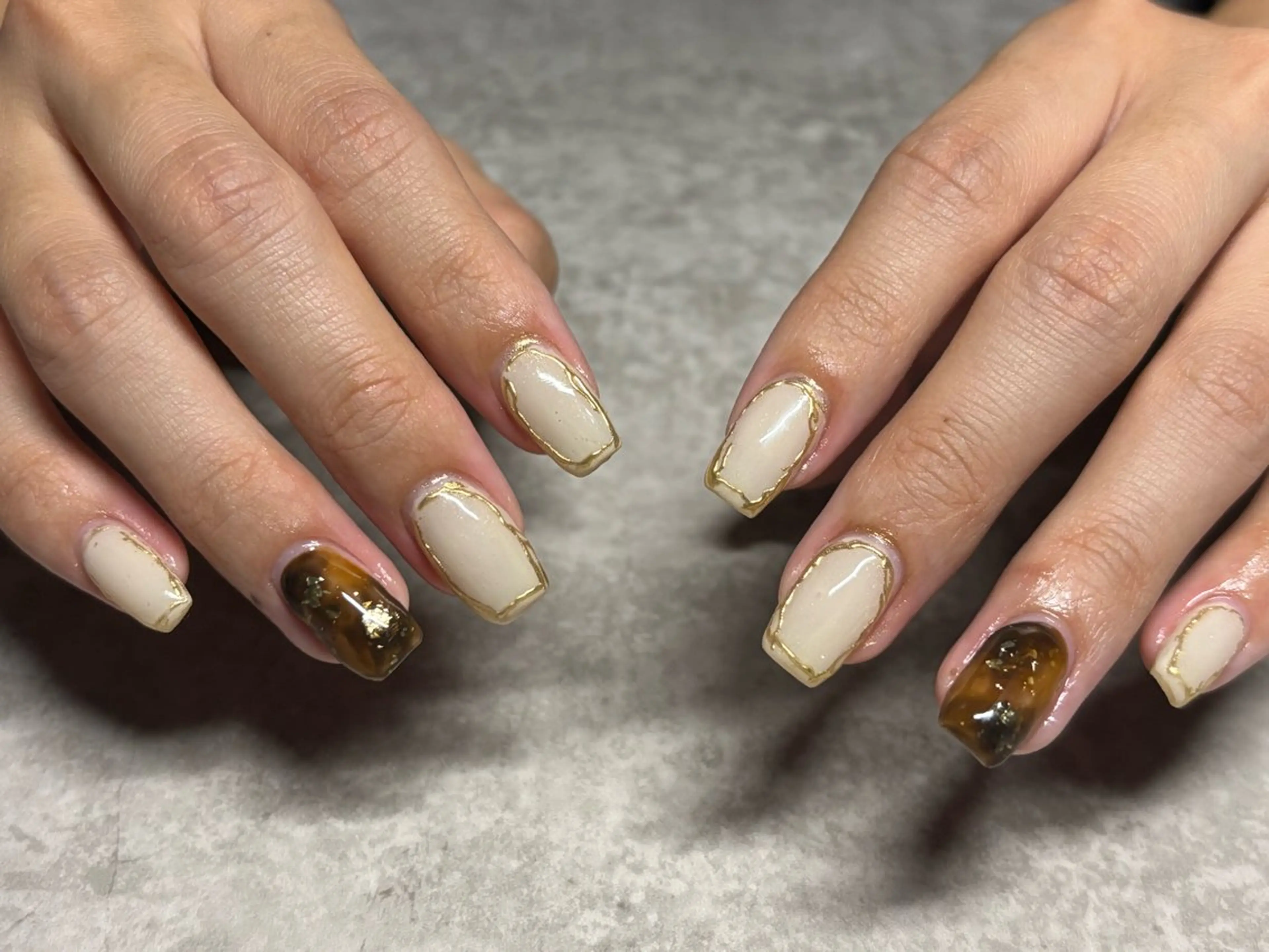ネイル べっ甲ネイル Nail lienのネイルデザイン