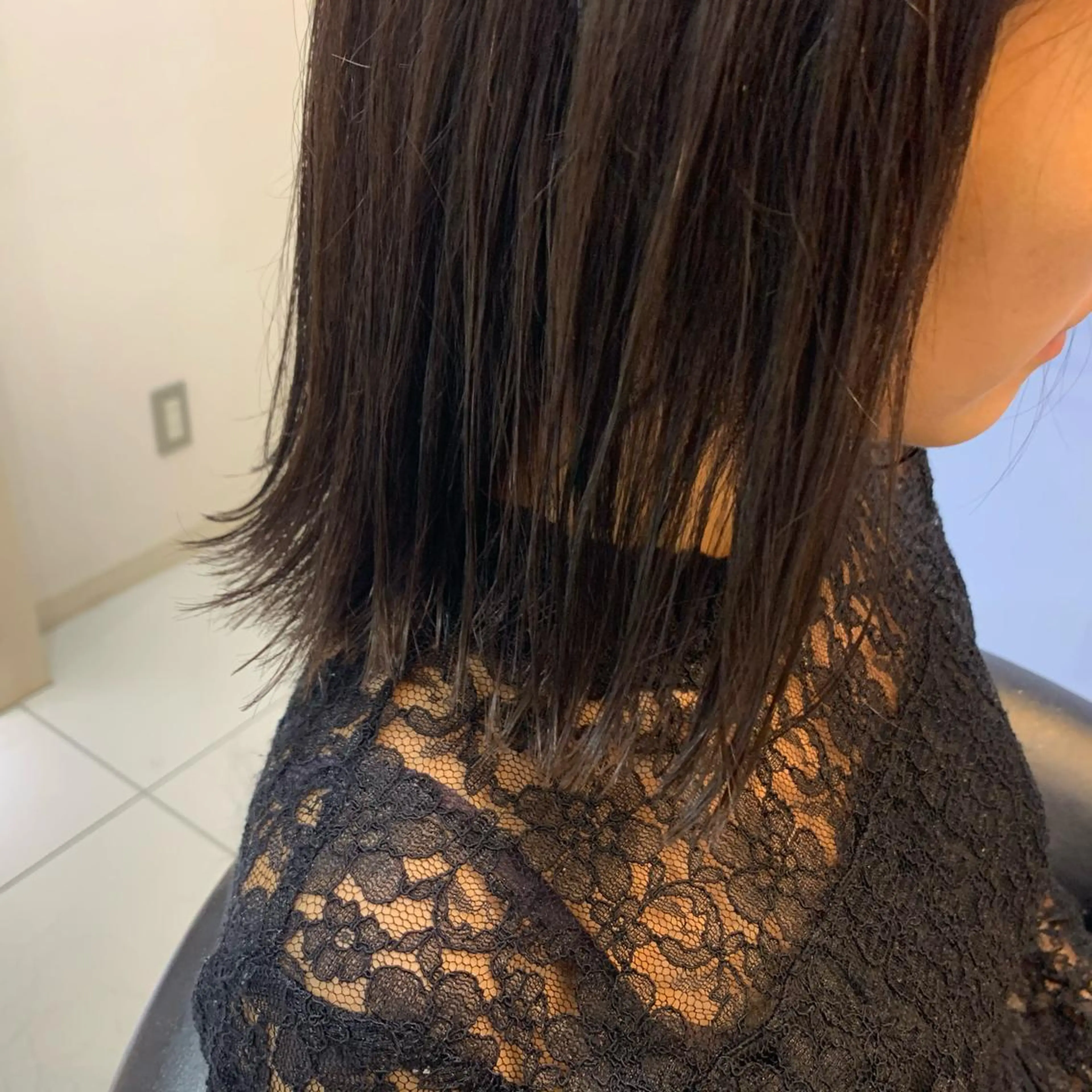 ミディアム 外ハネヘア 早坂 裕真のヘアスタイル