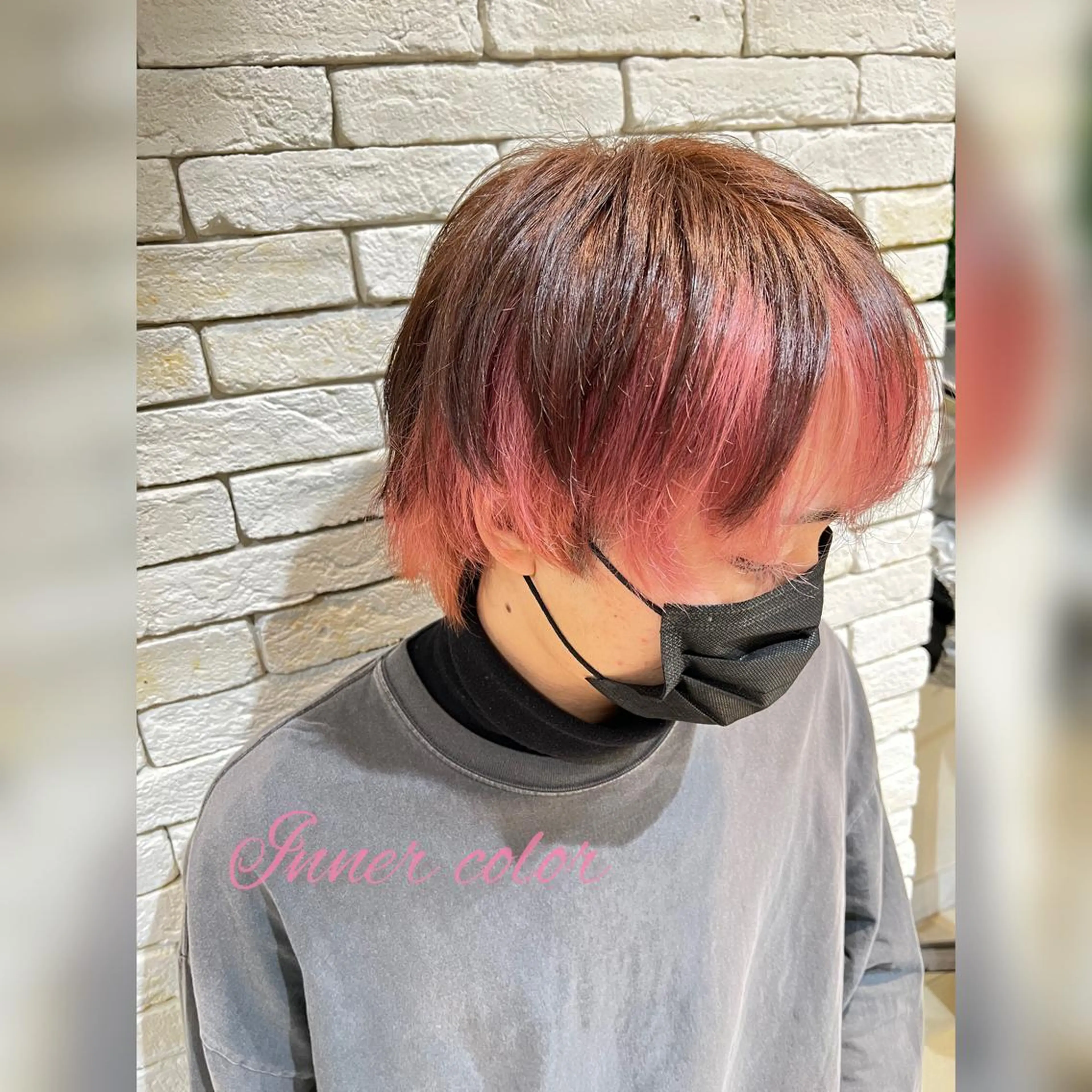 メンズ メンズブリーチ メンズインナーカラー 大谷 竜也のヘアスタイル