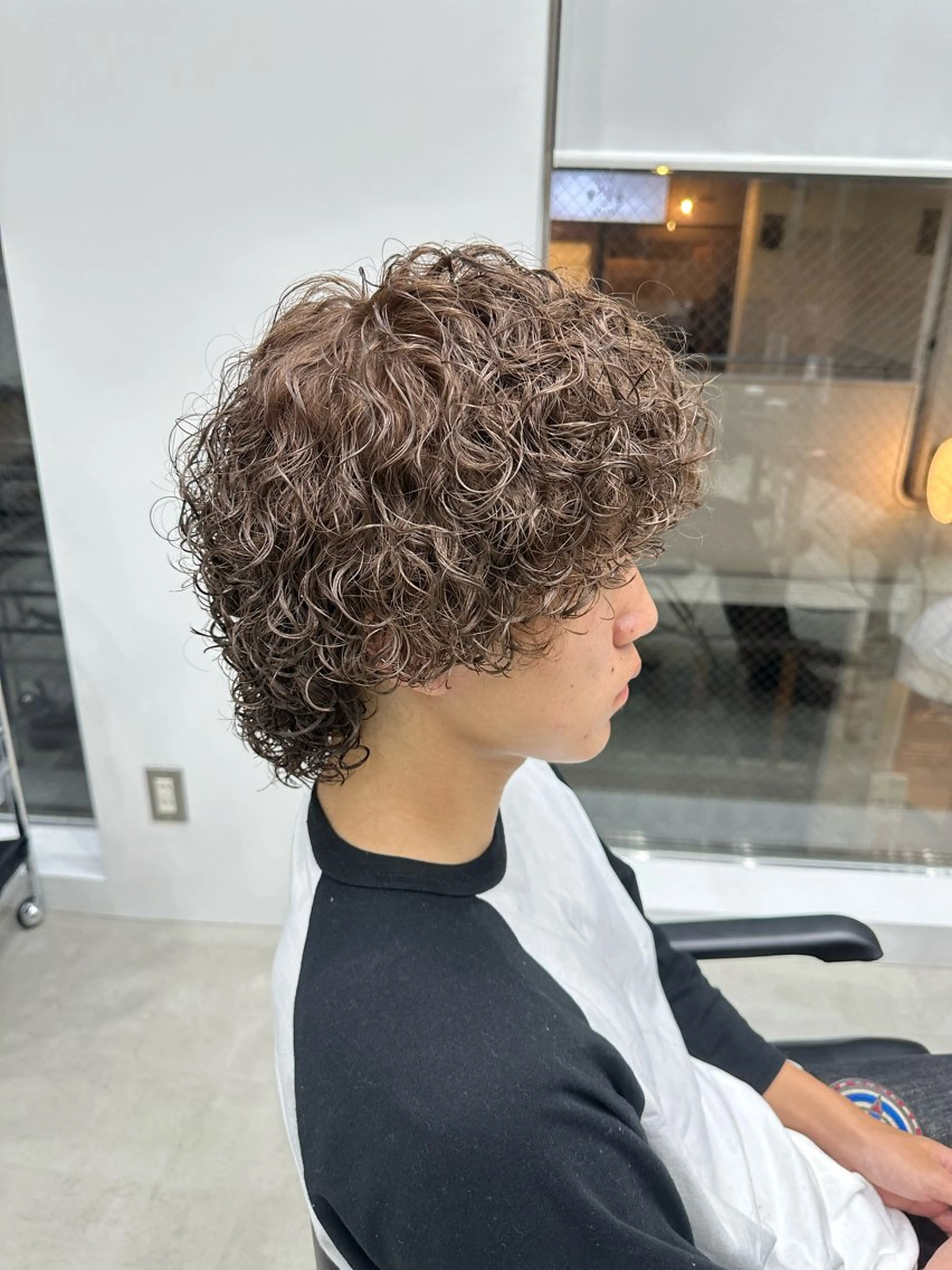 ミディアム パーマ カット パーマ ☀️fifth天神 英令🌙のヘアスタイル