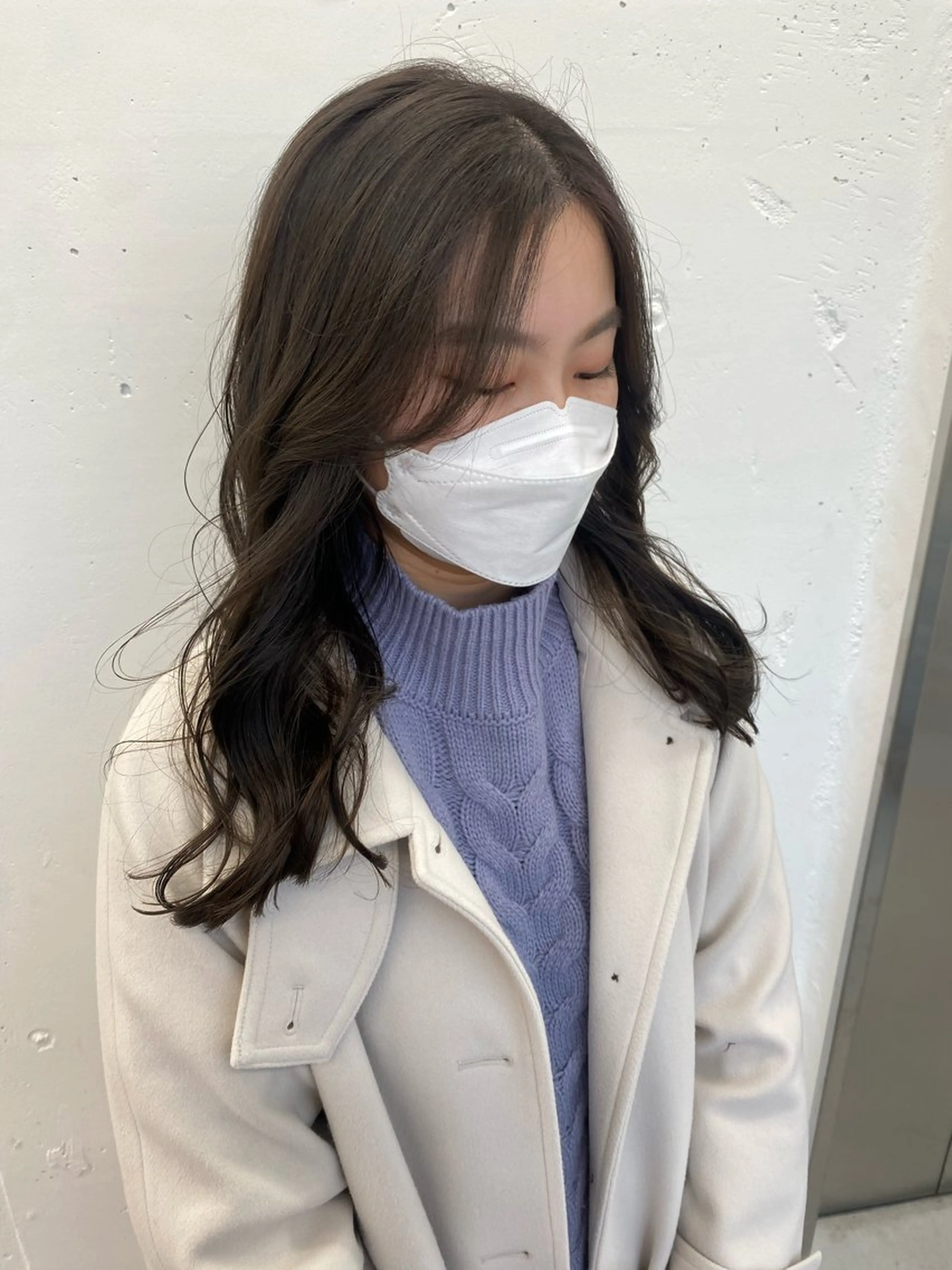 セミロング カラー ヘアアレンジ ブラウンカラー 夕羽夢🍓矢場/ 透明感カラーのヘアスタイル