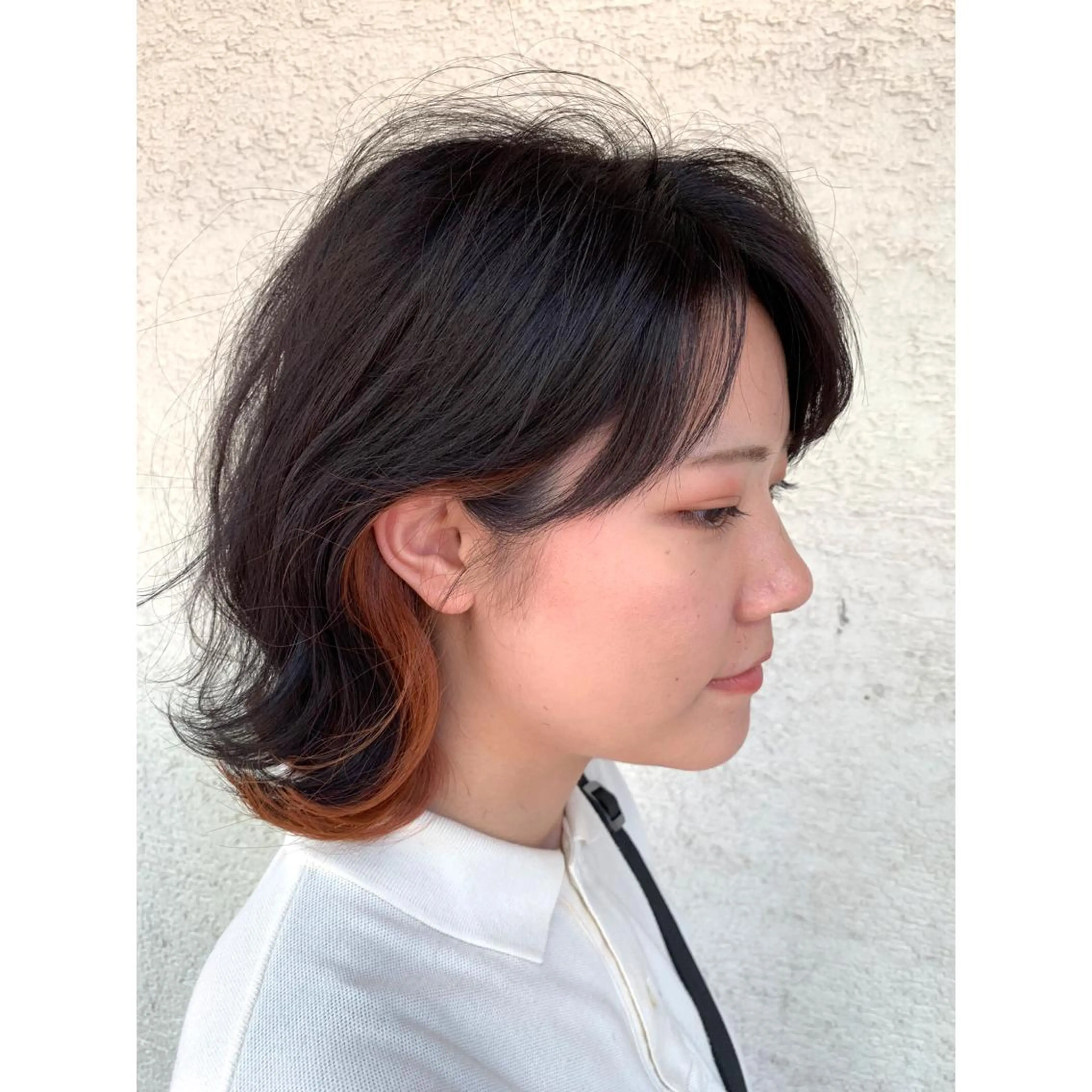 ミディアム カラー ヘアカラー トリートメント 艶髪・酸性ストレート フリツのヘアスタイル