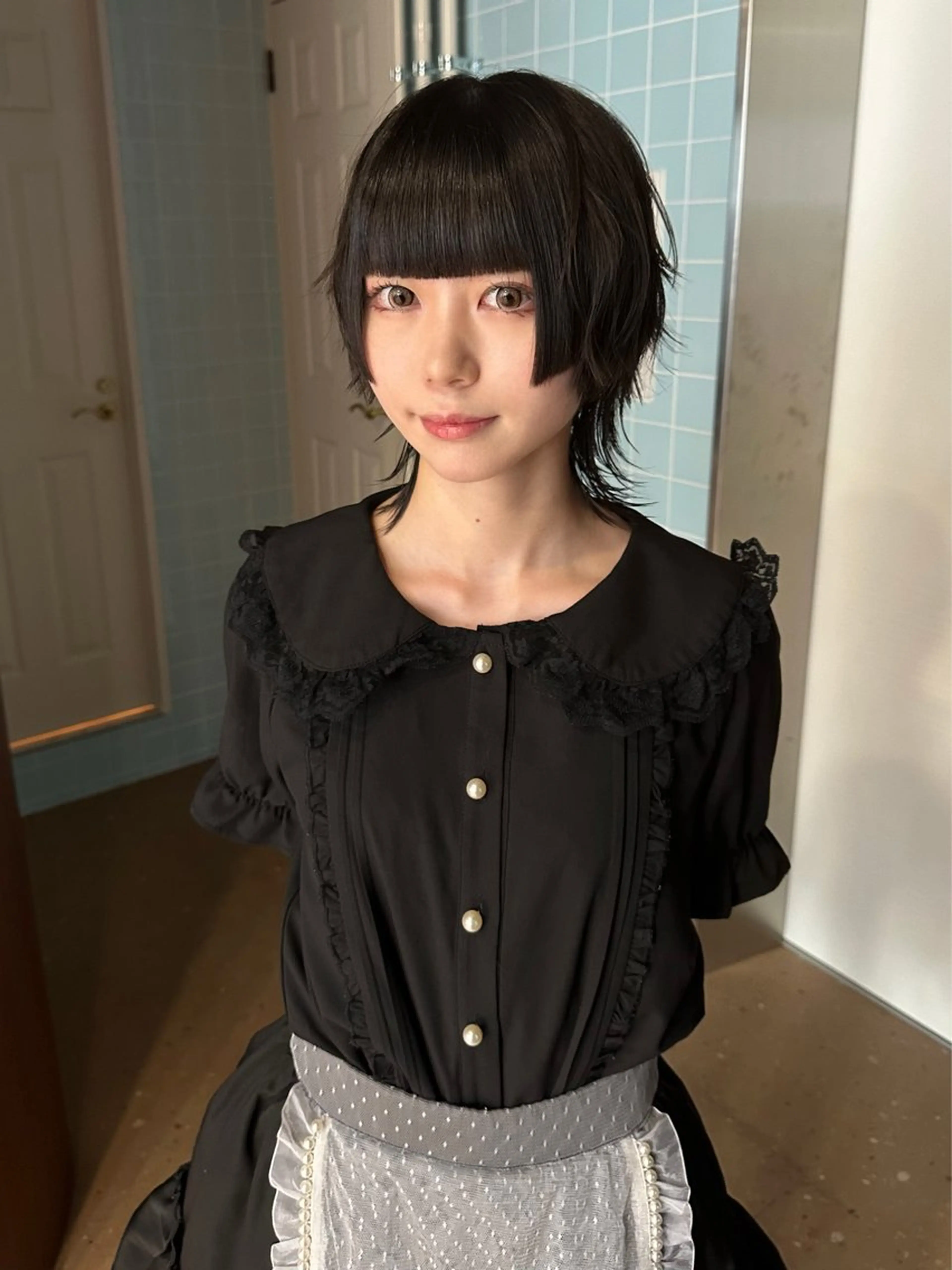 ショート 顔まわりレイヤー 姫カット レイヤーカット ウルフカット カット ウルフ/レイヤー/ 渋谷🔮Yudaiのヘアスタイル