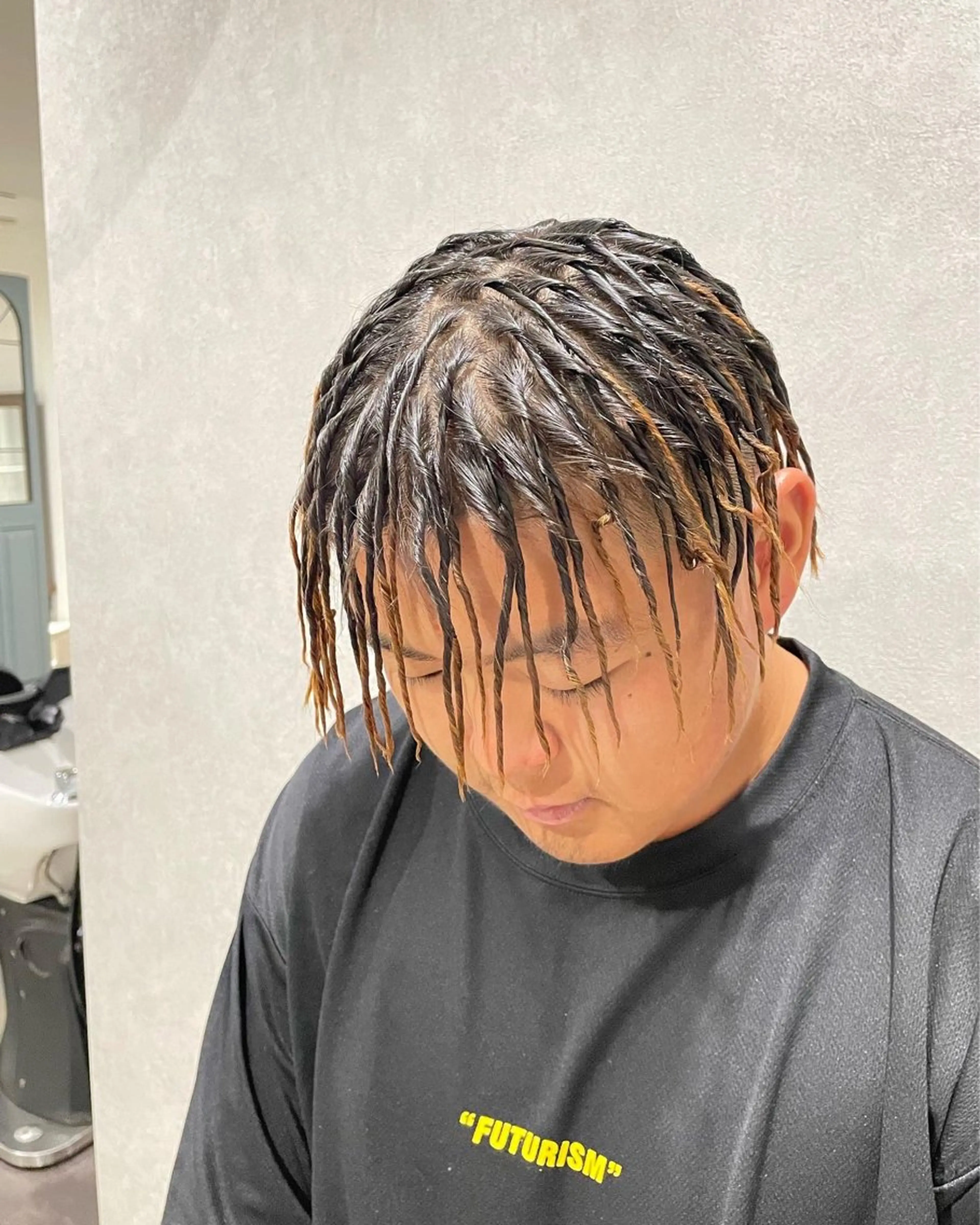 ロング パーマ ヘアアレンジ メンズ メンズパーマ カット パーマ シェアサロン〜糸ito〜所属・Hiro ヒロのヘアスタイル