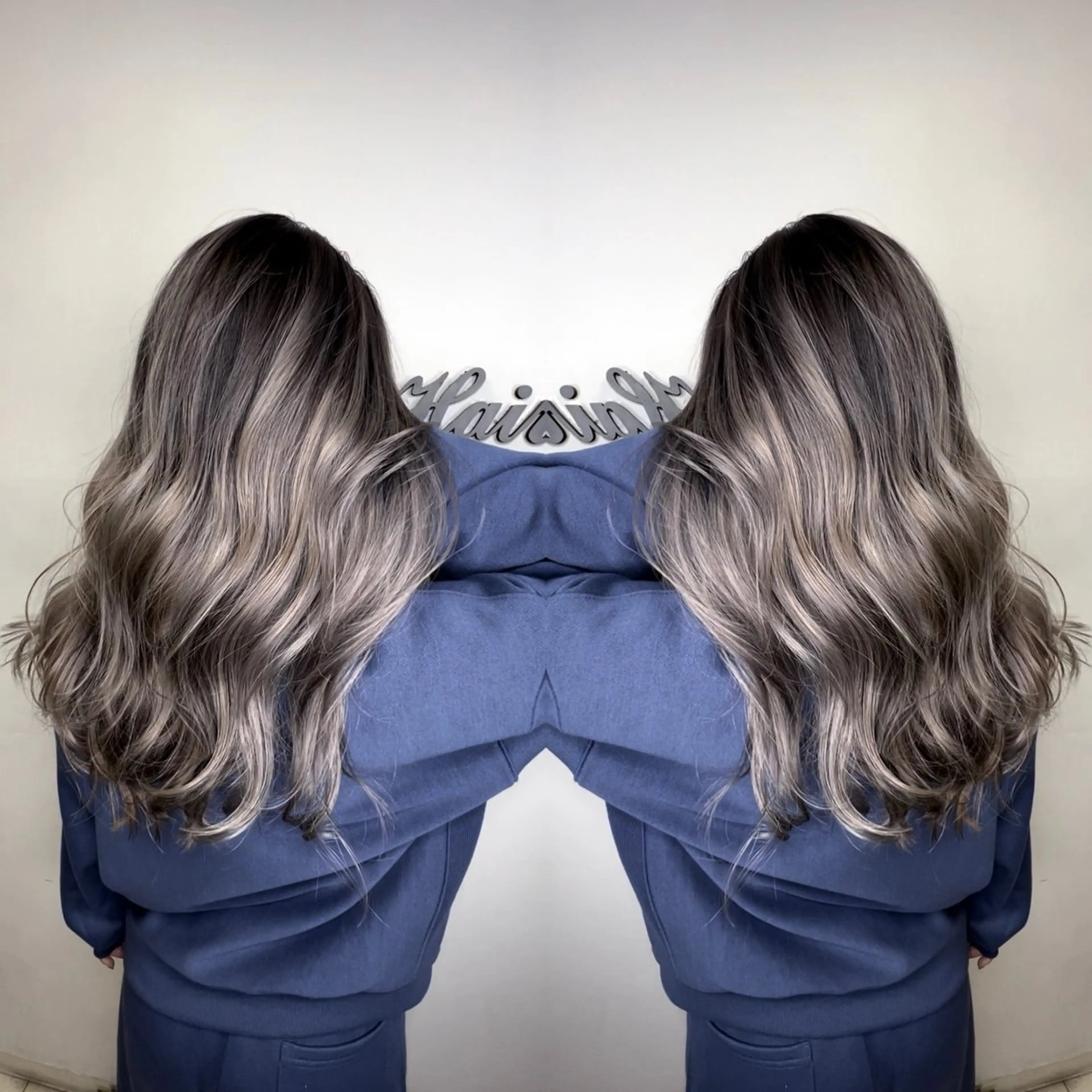 ロング カラー ヘアカラー エクステ hair &eye LAWE.店長のヘアスタイル