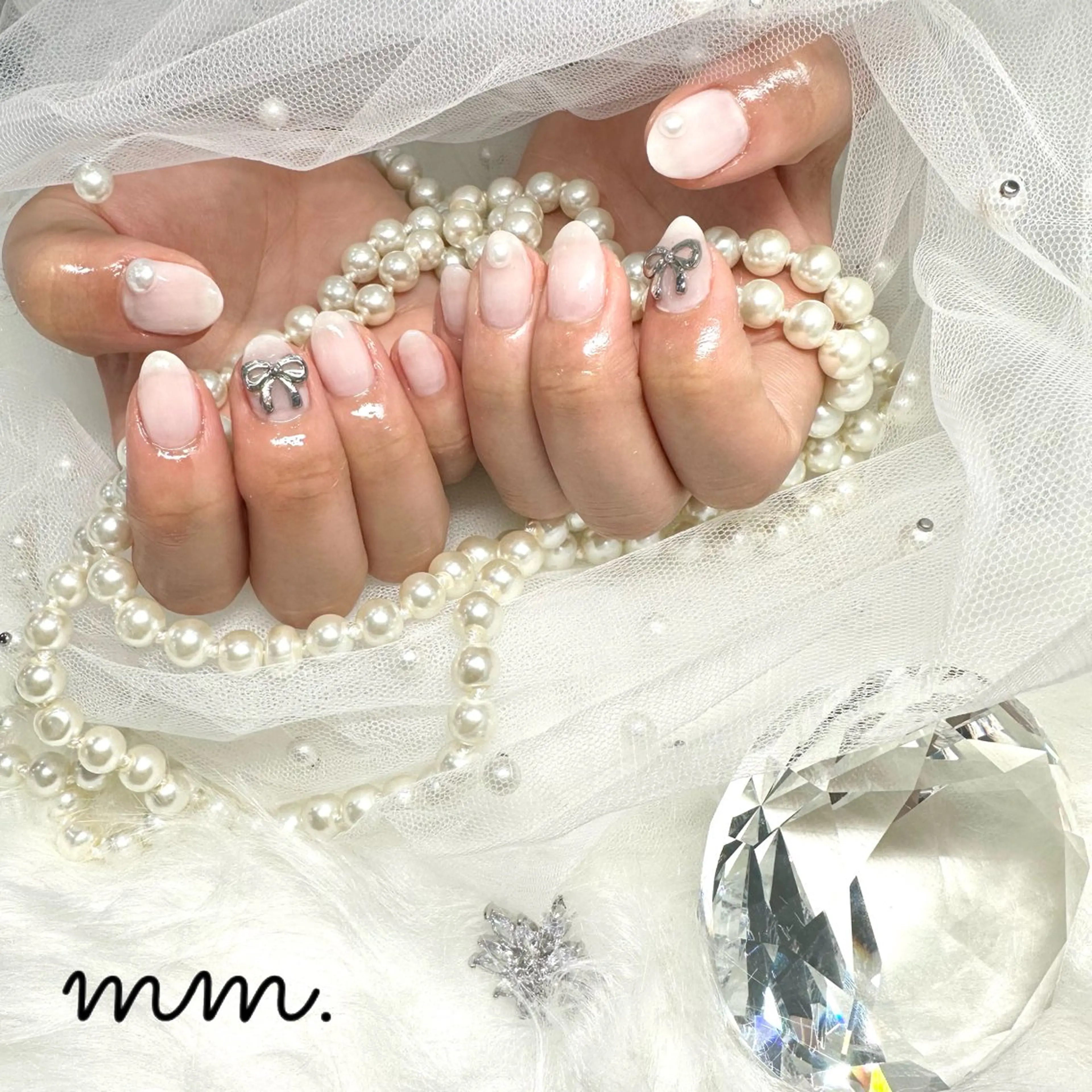 ネイル 🩷🩵mm.大宮 Riyo🧸🩵🩷のネイルデザイン