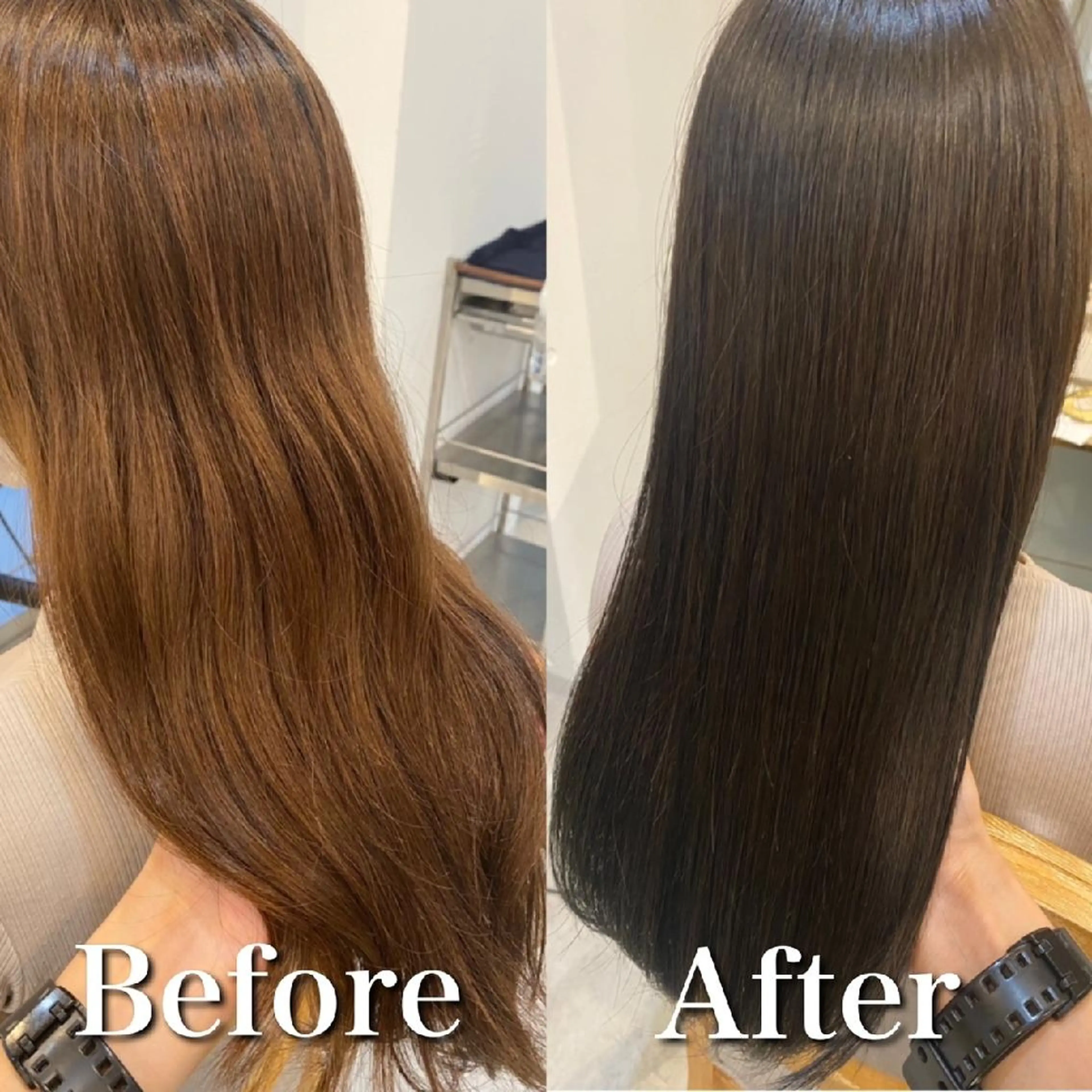 カラー 透明感カラー 小柳 公邦のヘアスタイル