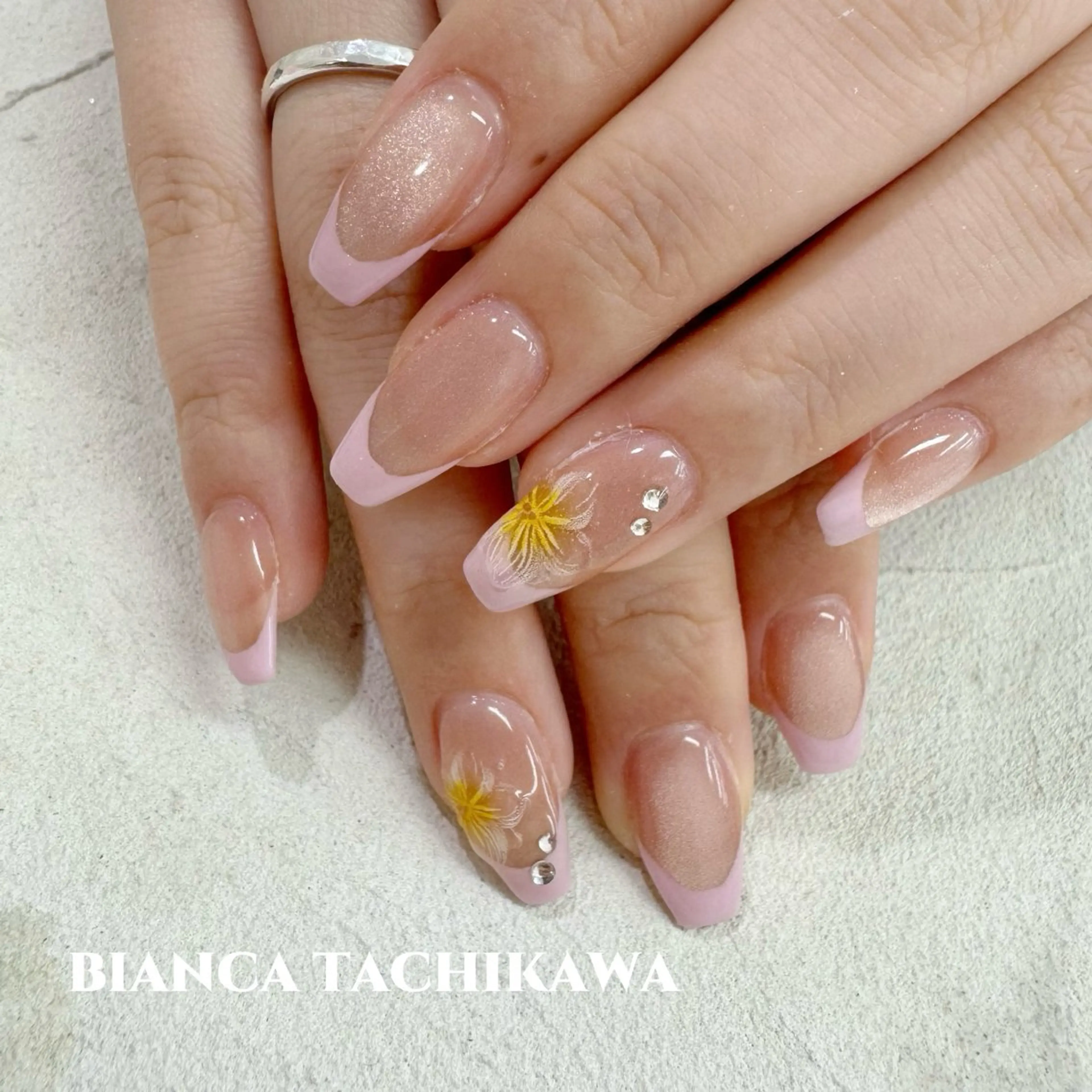 ネイル 持ち込み ハンドネイル 🌺Bianca立川 HAGA🌺のネイルデザイン