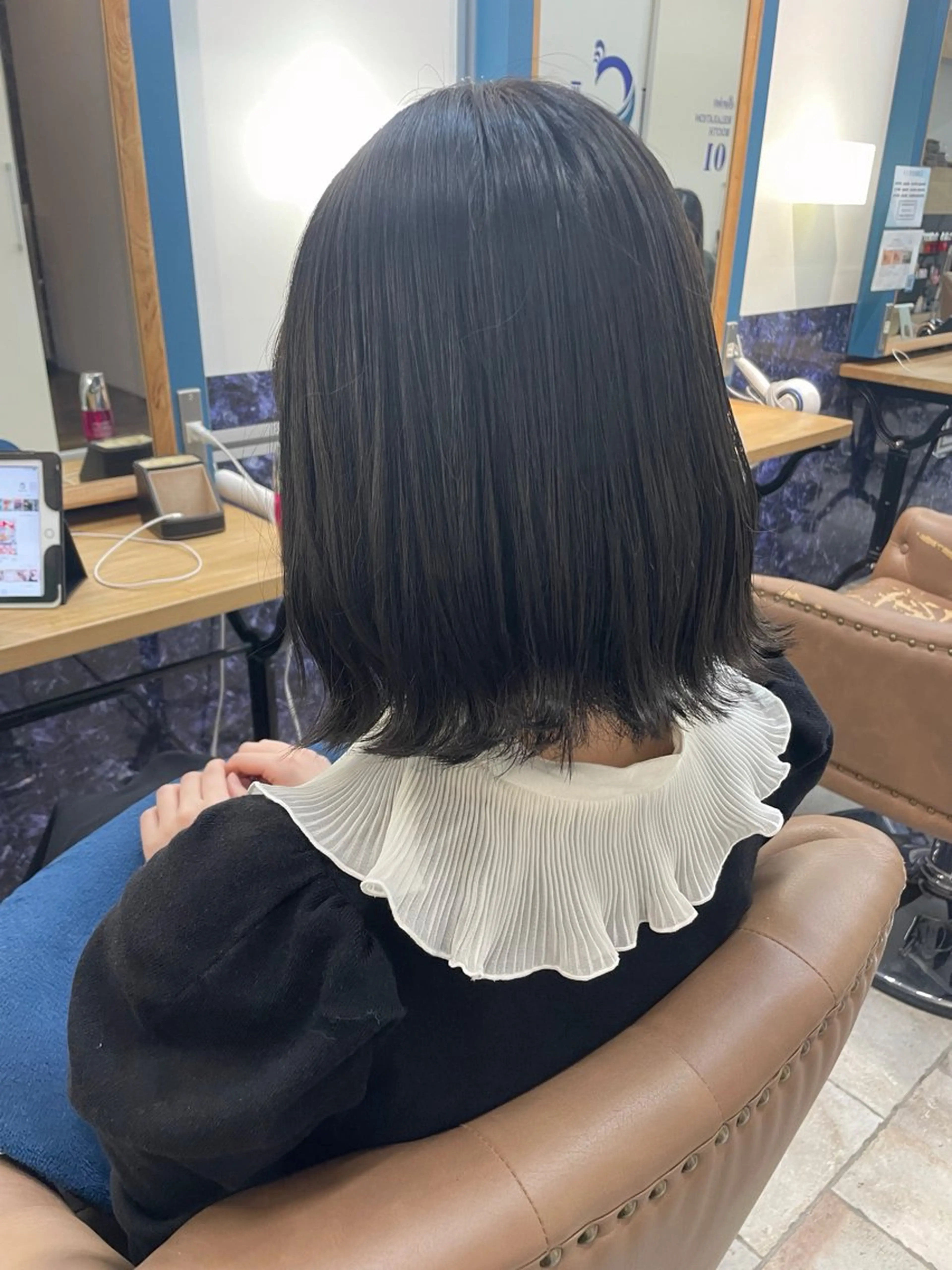 ミディアム カラー 透明感カラー ヘアカラー トリートメント 🍒透明感カラー/ 艶カラー/さくら🍒のヘアスタイル