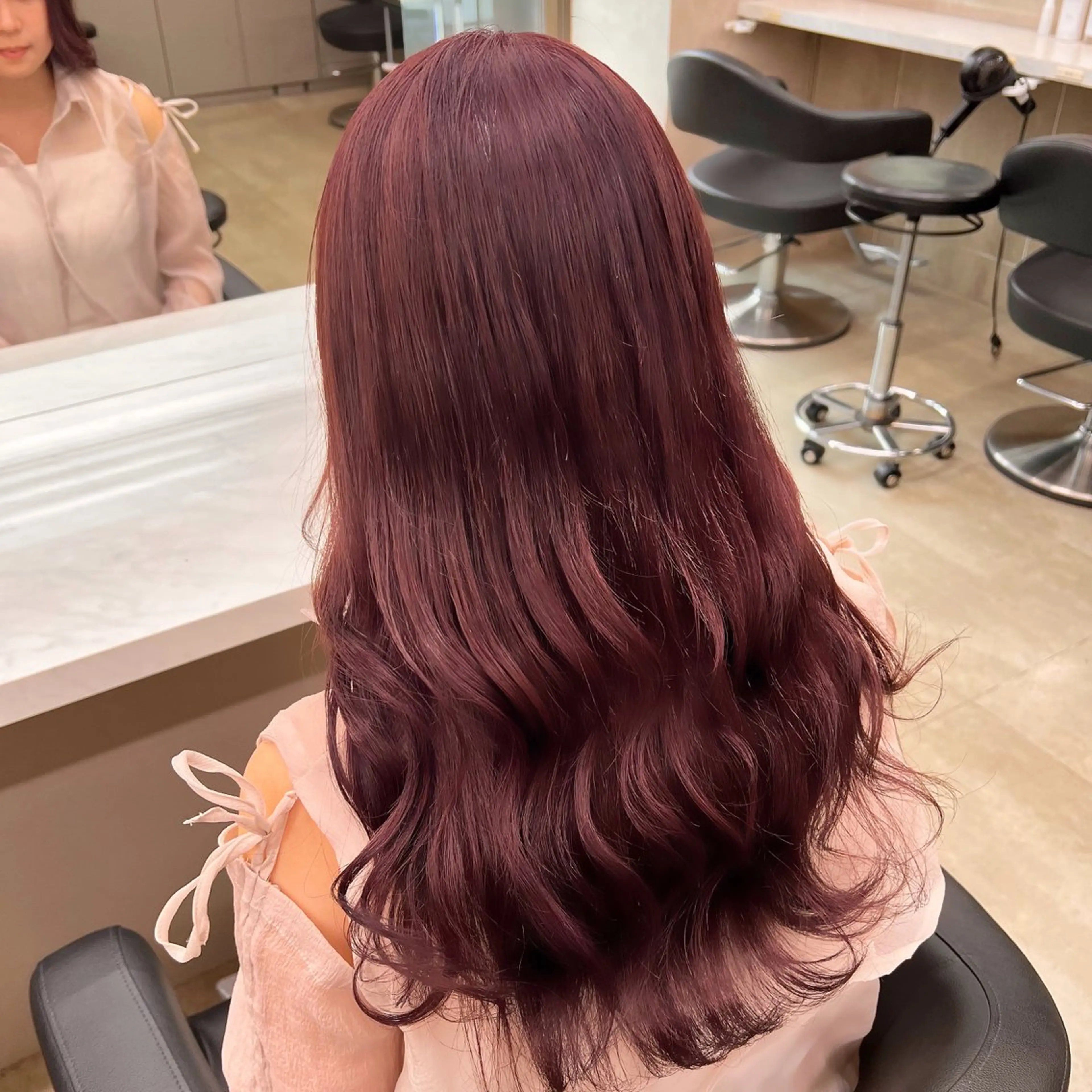 セミロング 💖札幌カラー 指名No.1💖玲奈のヘアスタイル