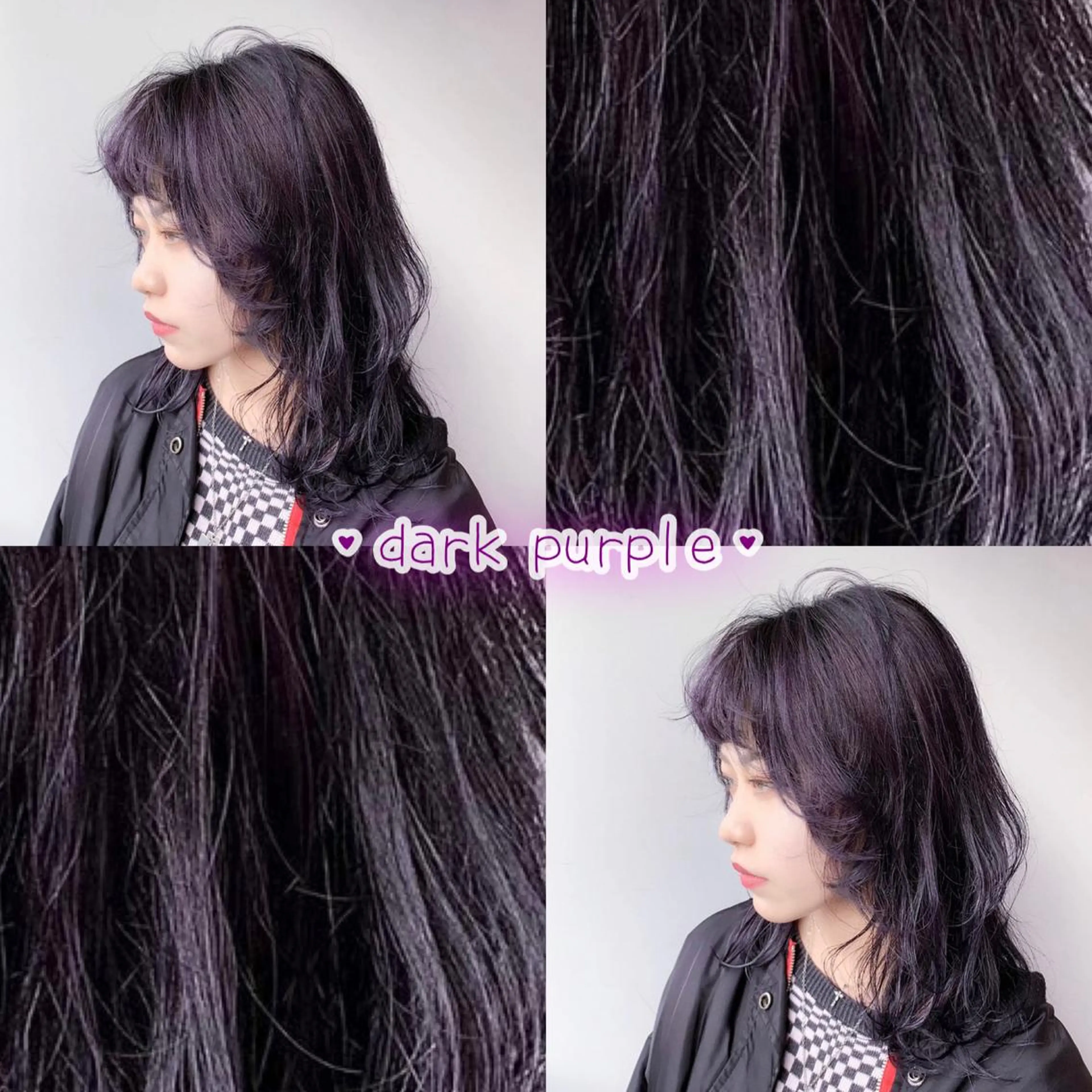 ミディアム カラー ヘアアレンジ ブリーチ ケアブリーチ パープルカラー 髪質改善 トリートメント 全色特化美容師 /コウスケ🎨のヘアスタイル