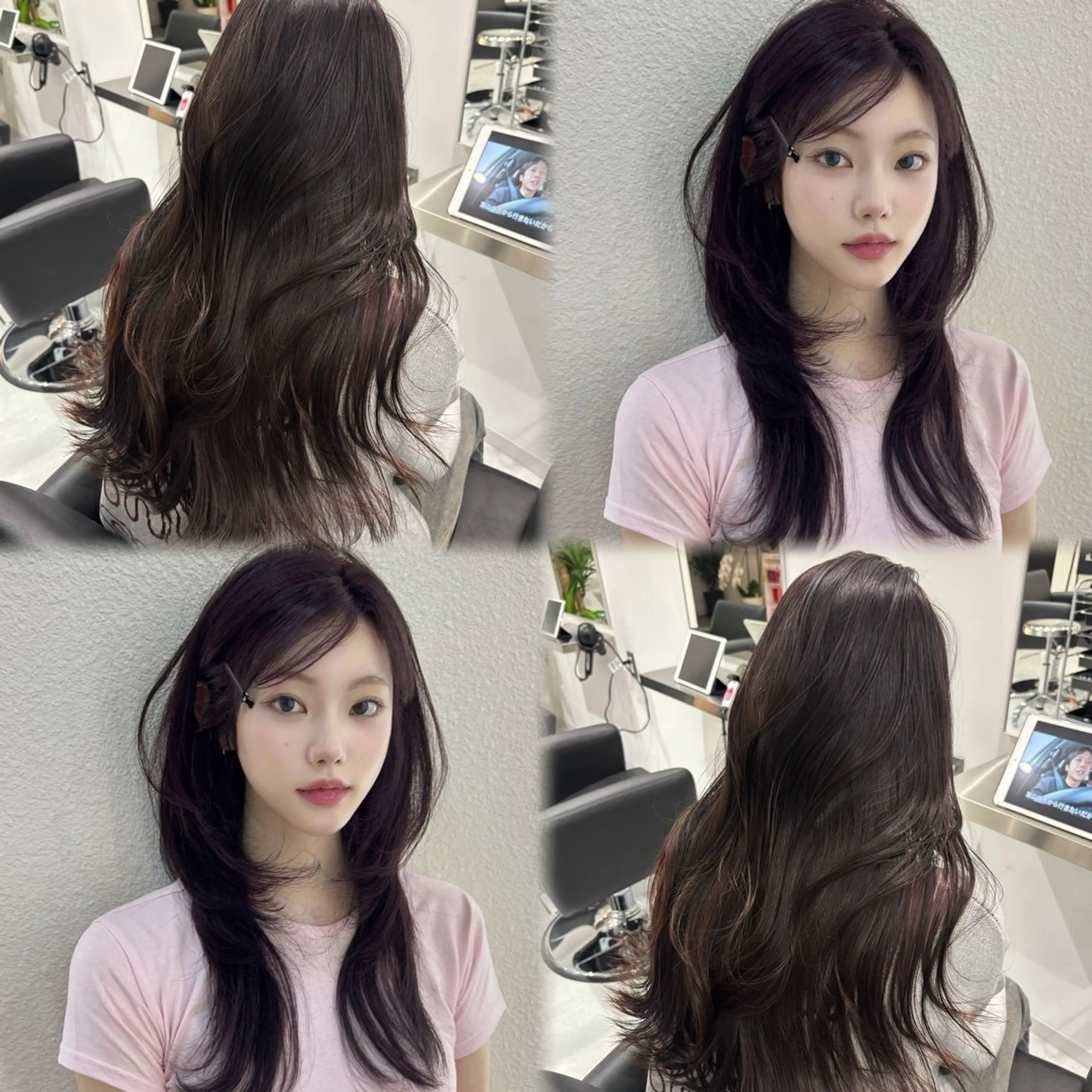 ロング カラー ベージュカラー ブリーチ ブラウンカラー ケアブリーチ カシス 🎀透明感× 赤み消し🎀正源のヘアスタイル