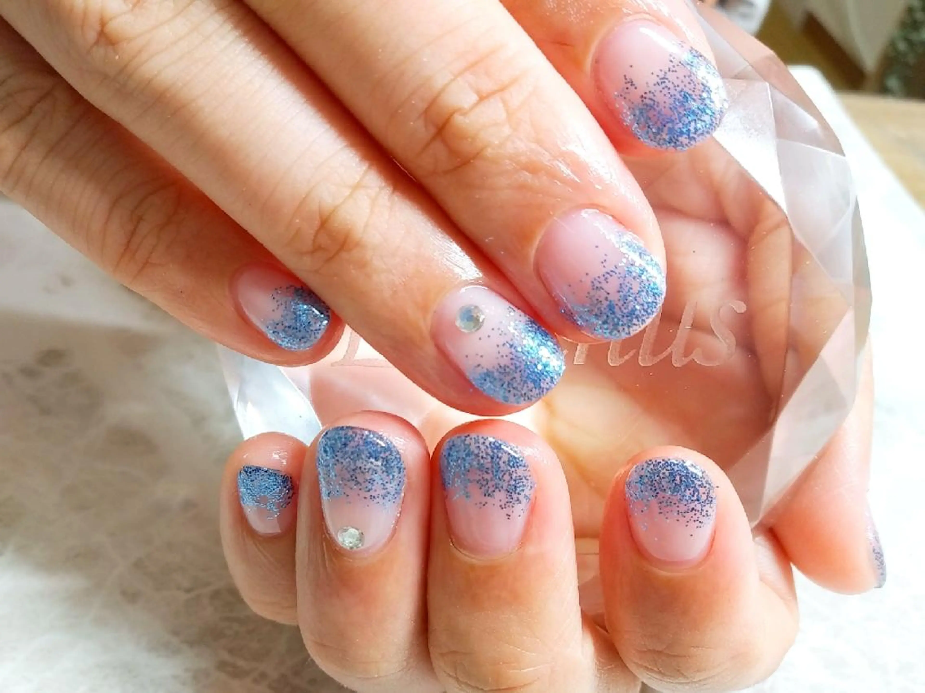 ネイル ラメ(グリッター) ハンドネイル フットネイル Lupinus ルピナスのネイルデザイン