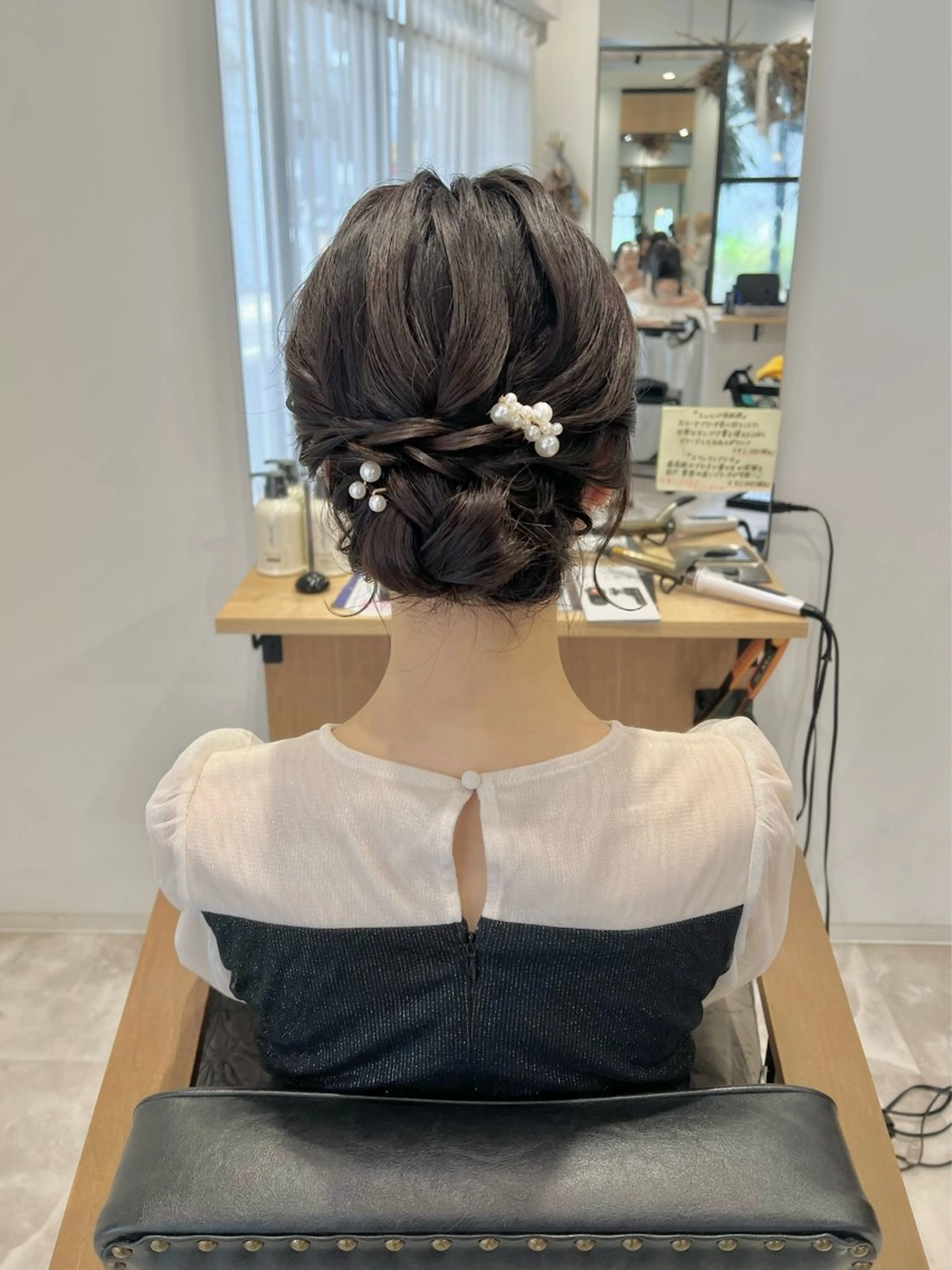 ロング ヘアアレンジ ヘアセット 黒阪 なみのヘアスタイル