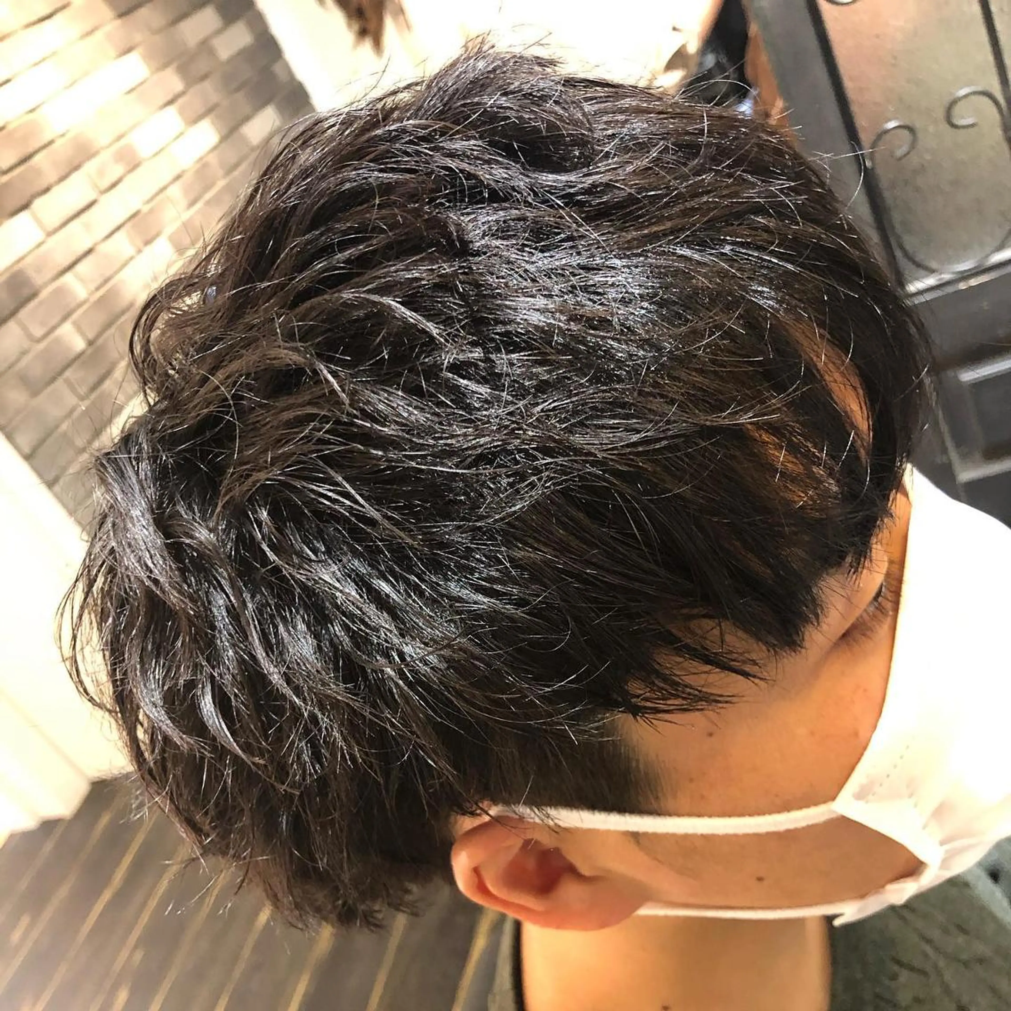 ミディアム カラー ミディアムパーマ 【大人髪】men's パーマ/潤艶髪のヘアスタイル