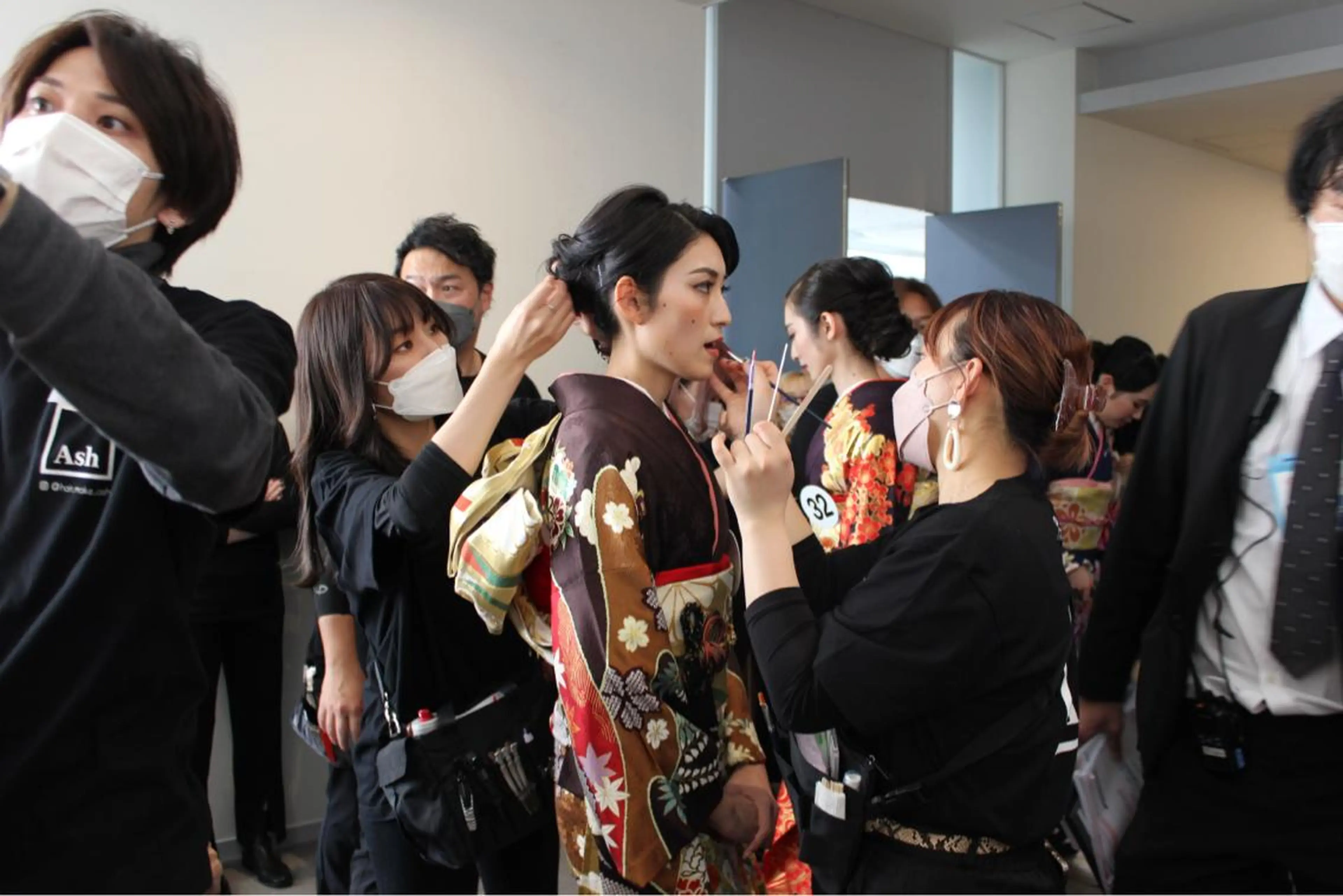 ミディアム ヘアアレンジ ヘアセット ミドウチ アヤカのヘアスタイル