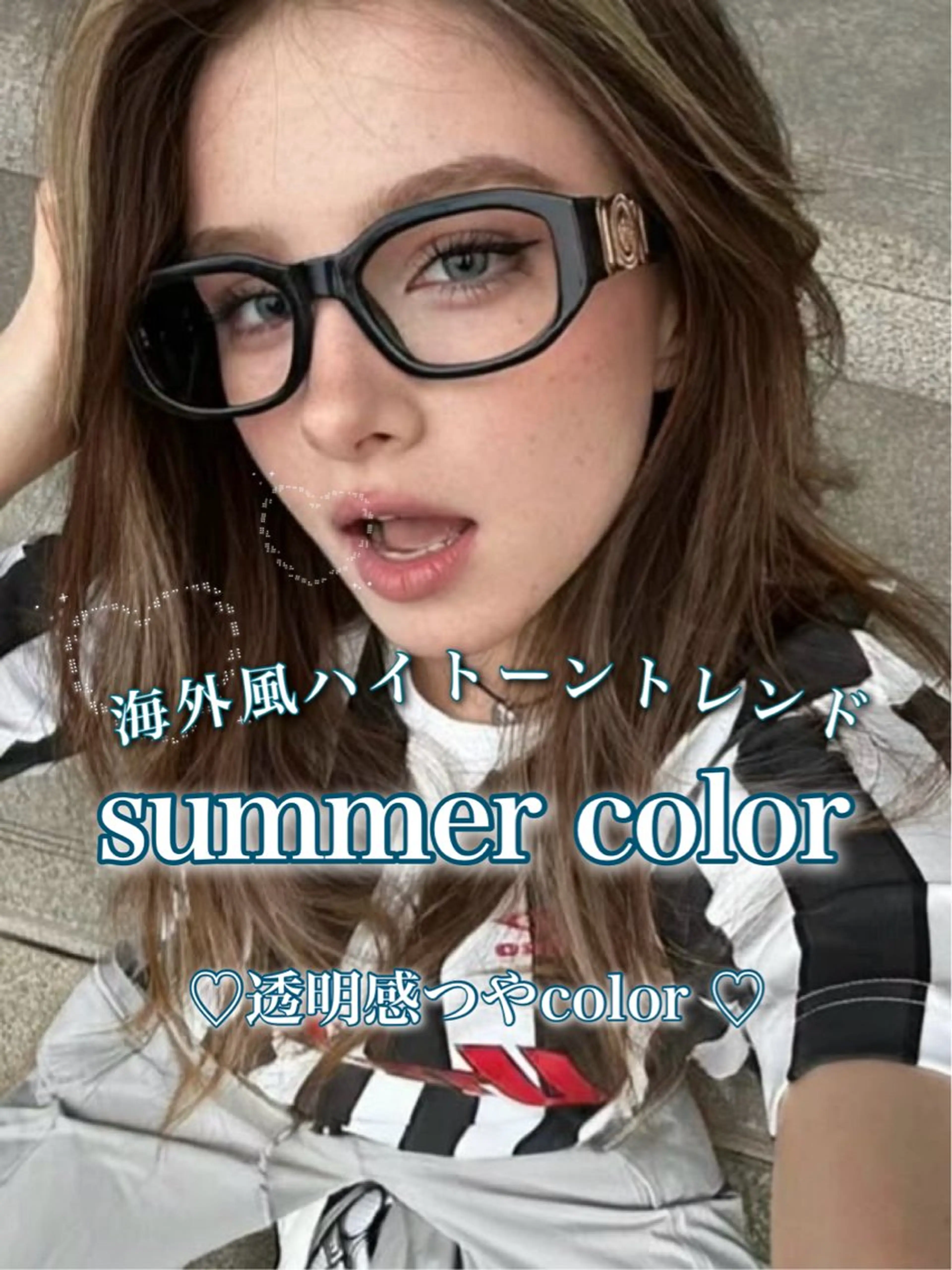 ロング 艶髪ハイトーンカラー 渋谷🎀ririkaのヘアスタイル