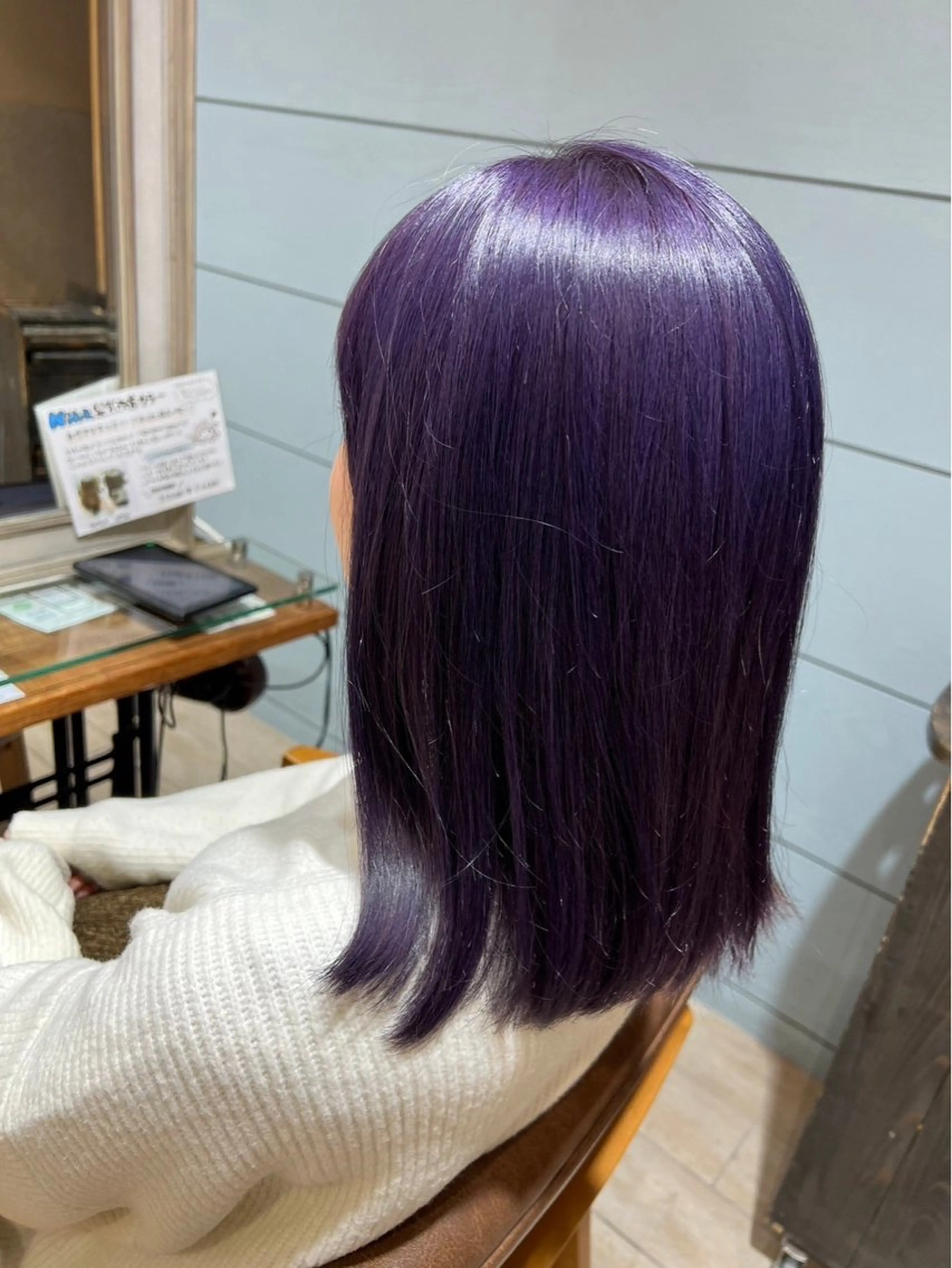 ミディアム カラー ブリーチ 🍓🍇 MAHO💞のヘアスタイル