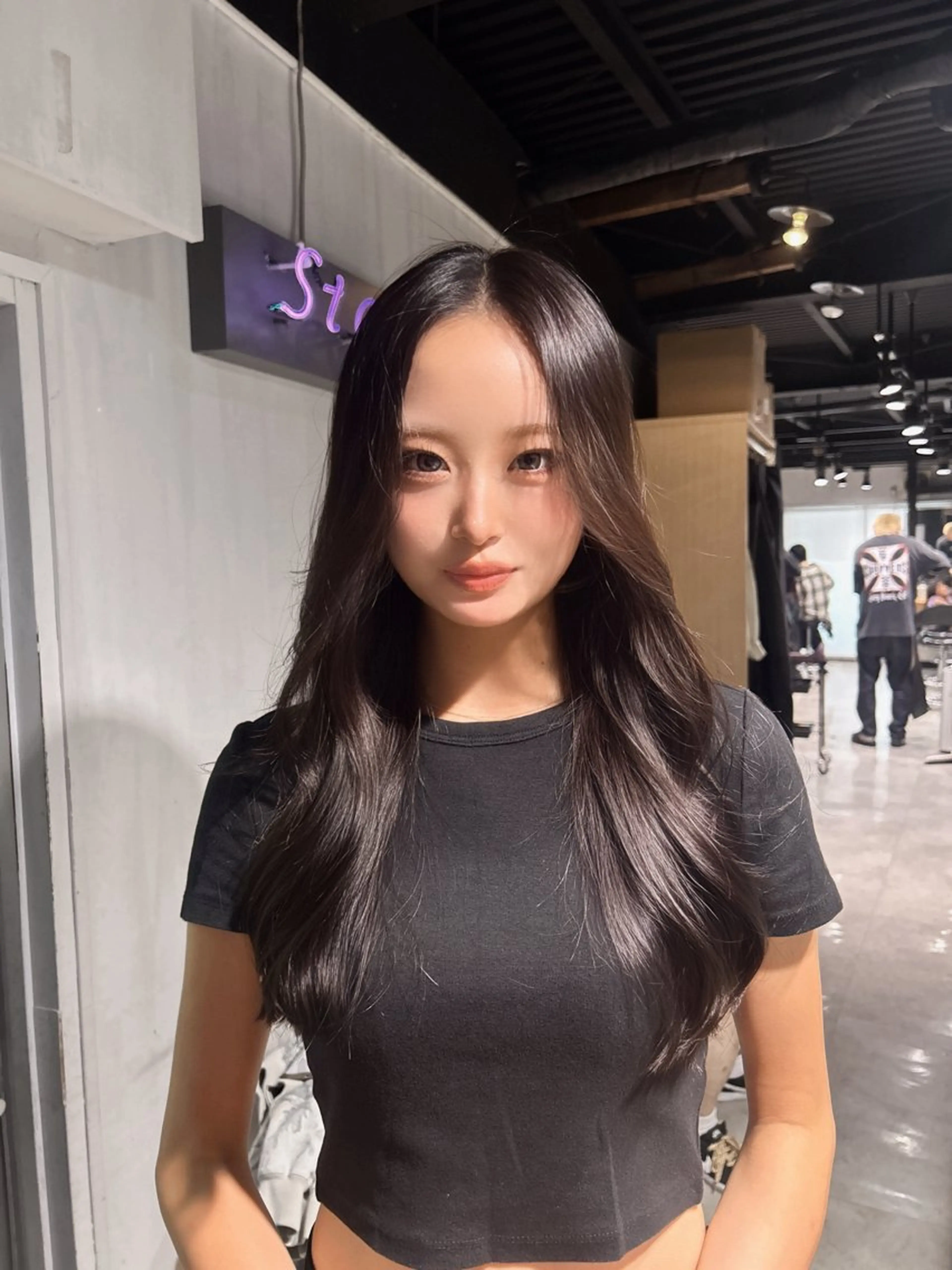 ロング 韓国風カラー 卒業式のヘアスタイル ハッシュカット 韓国風ヘア レイヤーカット MEI🎀垢抜けカラ ー🎀韓国styleのヘアスタイル