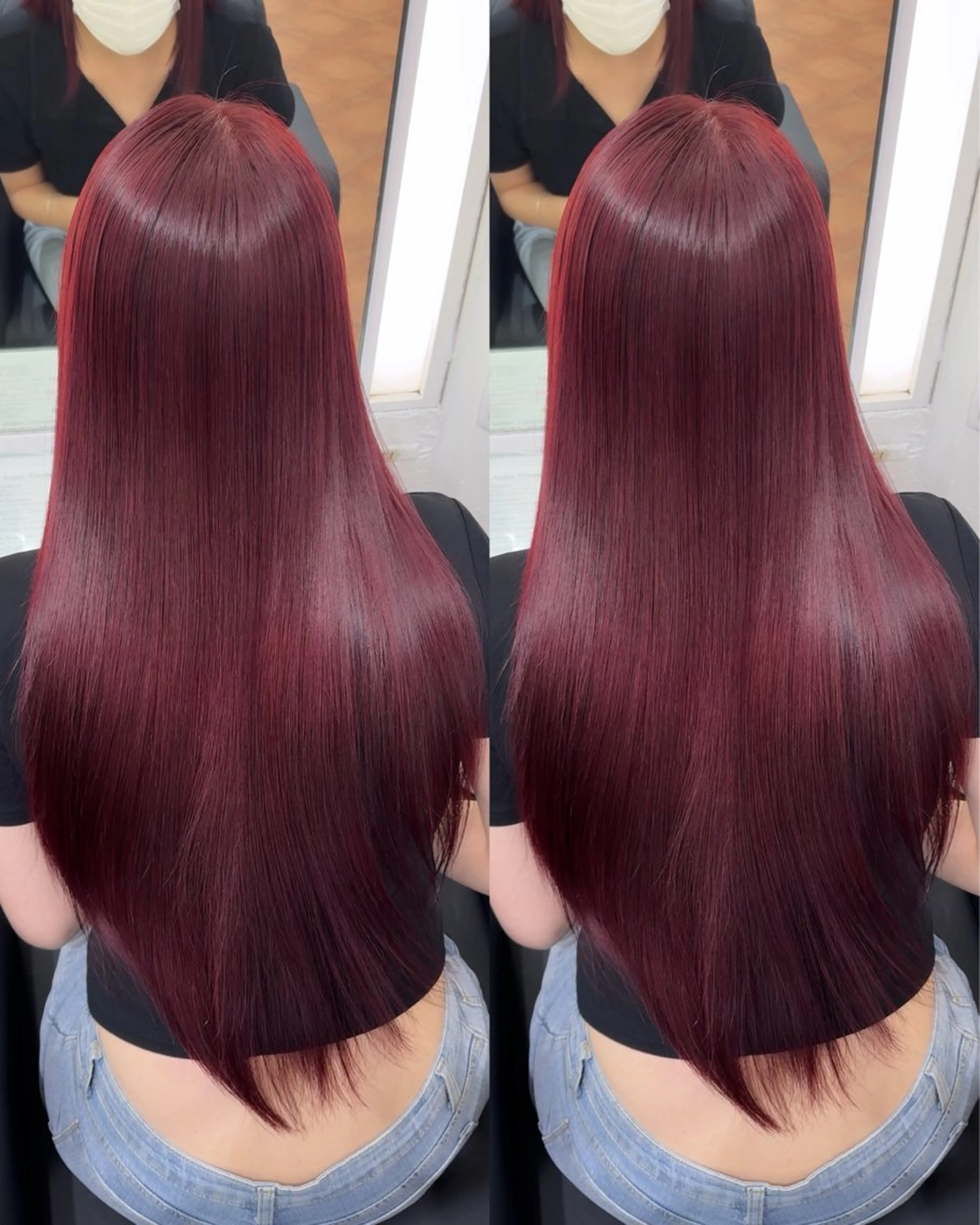 ロング カラー ブリーチ ブリーチなしカラー ヘアカラー トリートメント 🍒暖色🍒ブリーチ なしカラー/たくみ。のヘアスタイル