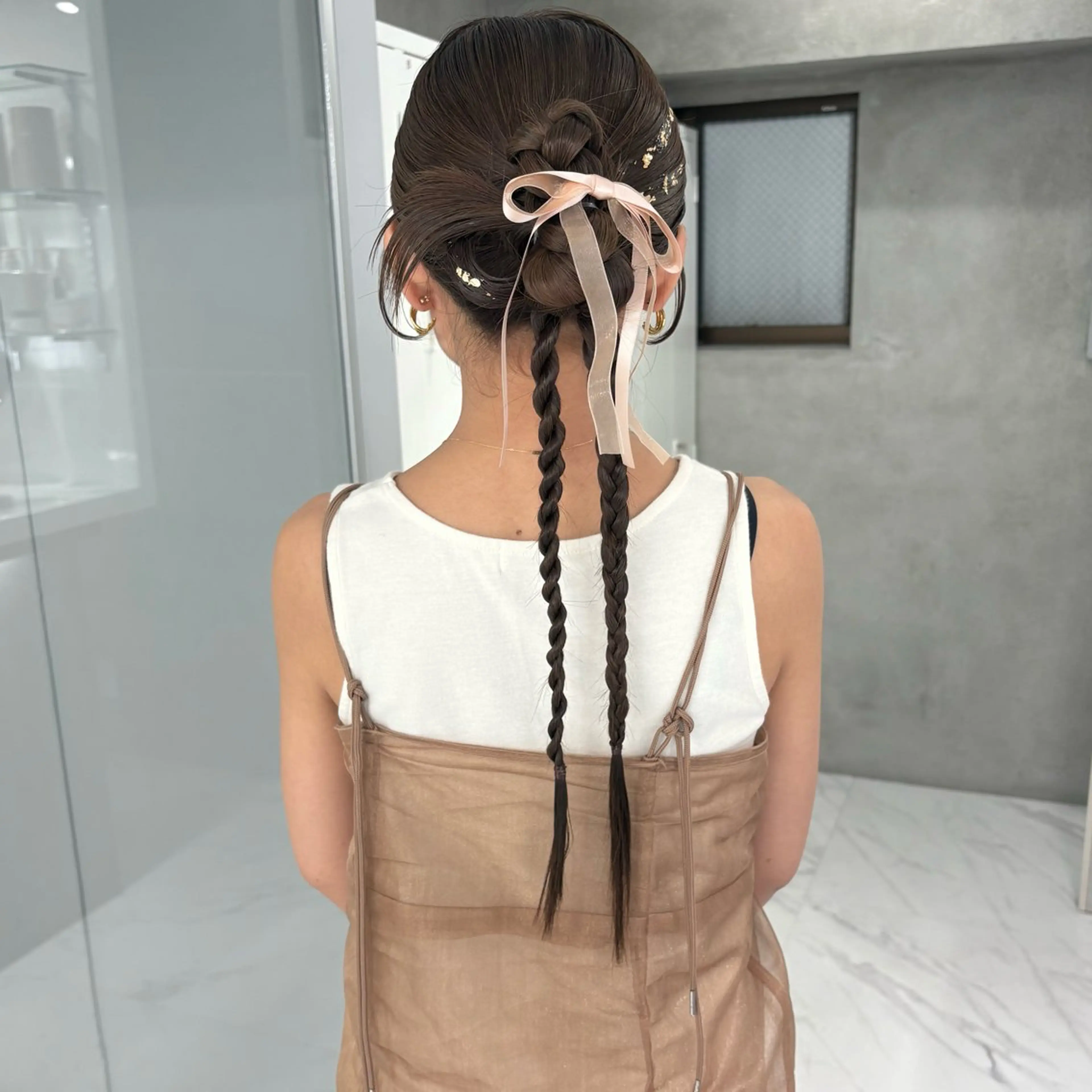 ロング ヘアアレンジ ヘアセット riko/レイヤー カット/ヘアセットのヘアスタイル