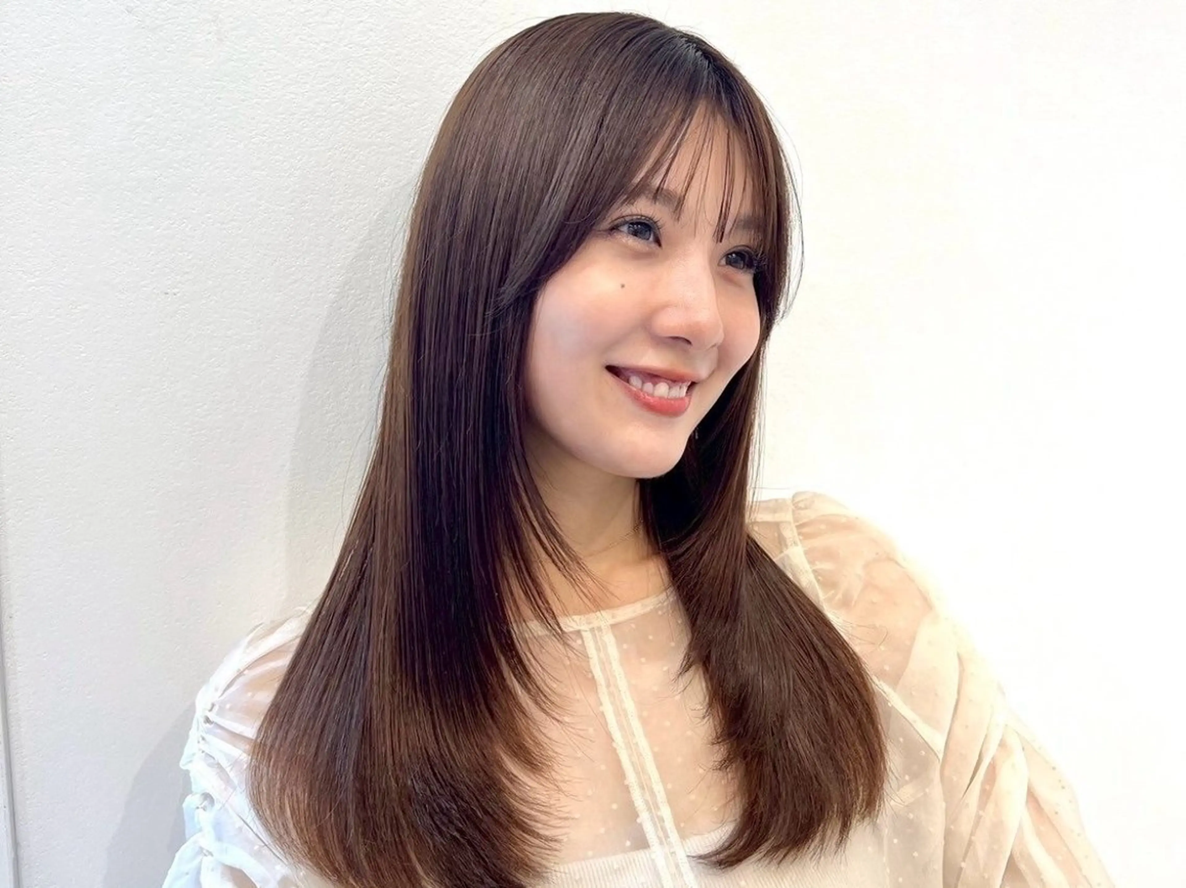 セミロング カット ヘアカラー トリートメント 新越谷/ボブ 店長shoukiのヘアスタイル