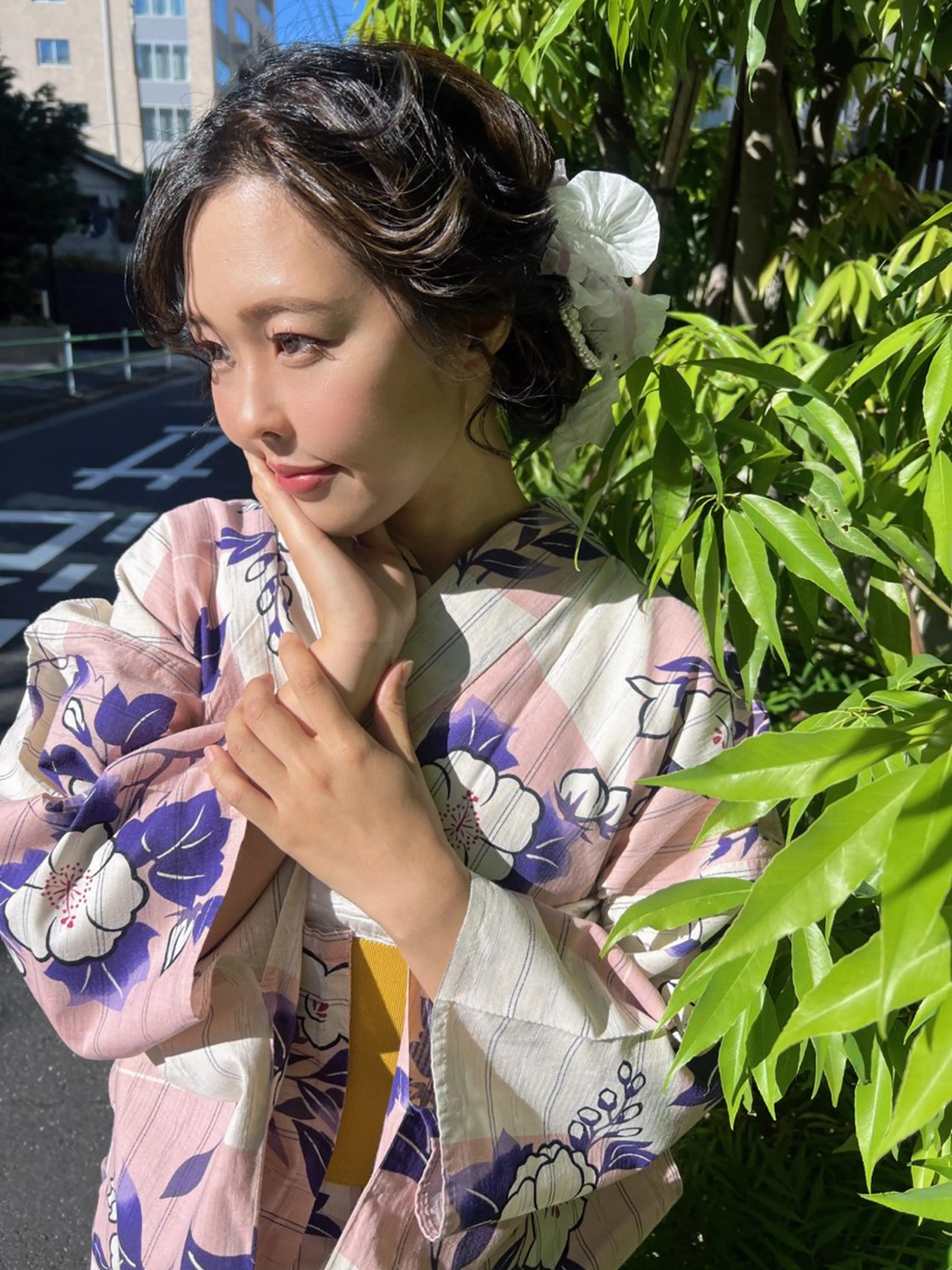 ヘアアレンジ 浴衣 大人可愛いヘアメイク 💋🧚‍♀️しずかのヘアスタイル