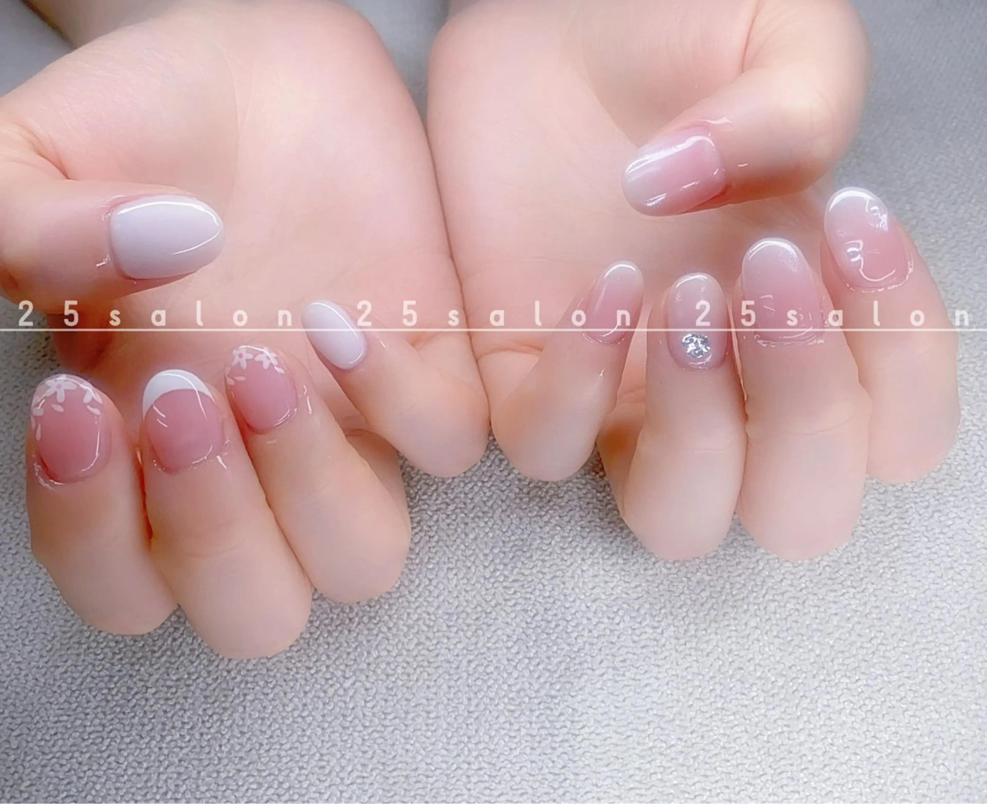 ネイル オーロラネイル チークネイル フットネイル フレンチネイル ジェルネイル 2 5のマツエク・マツパデザイン