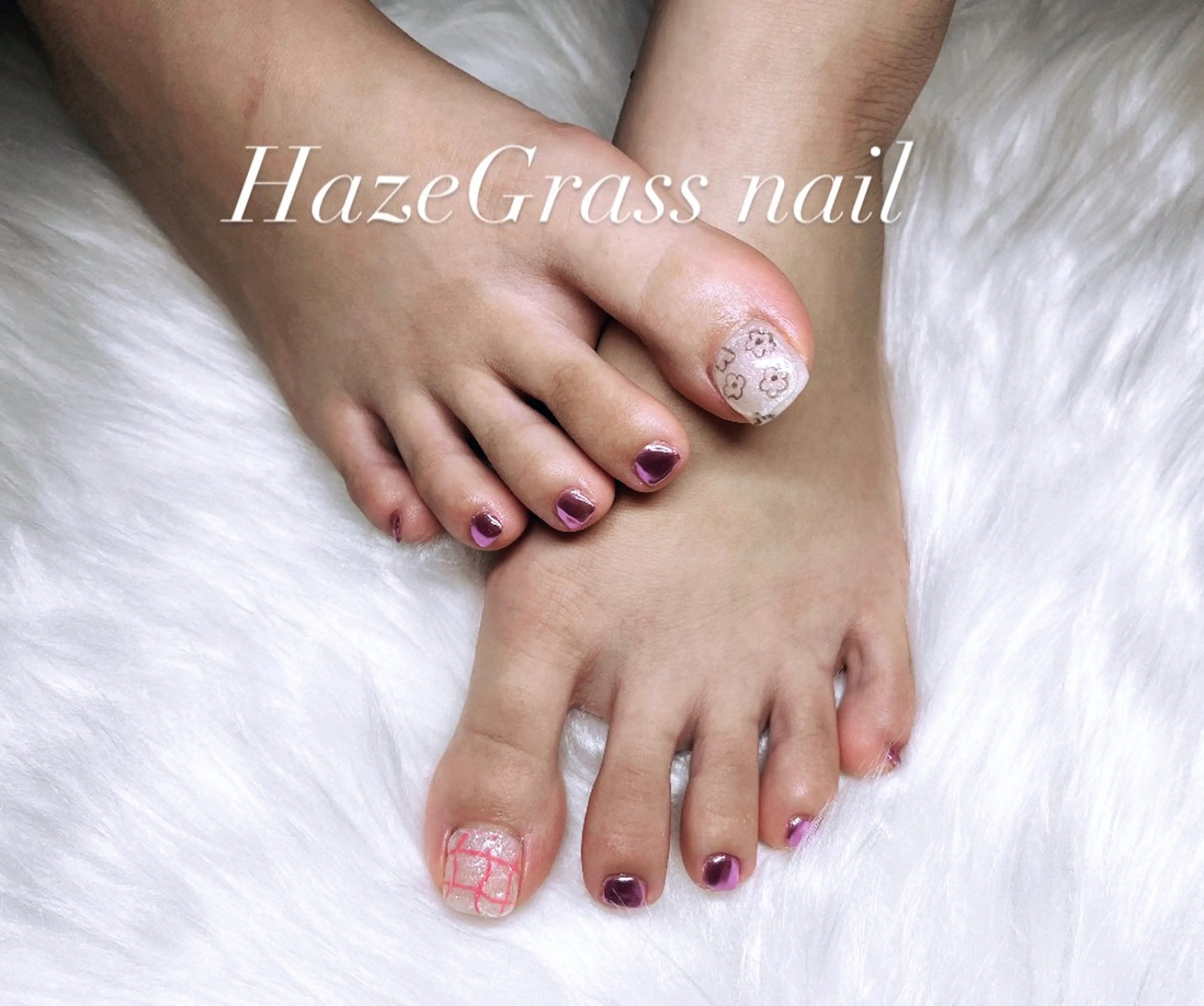 ショート HazeGrass NAILのネイルデザイン