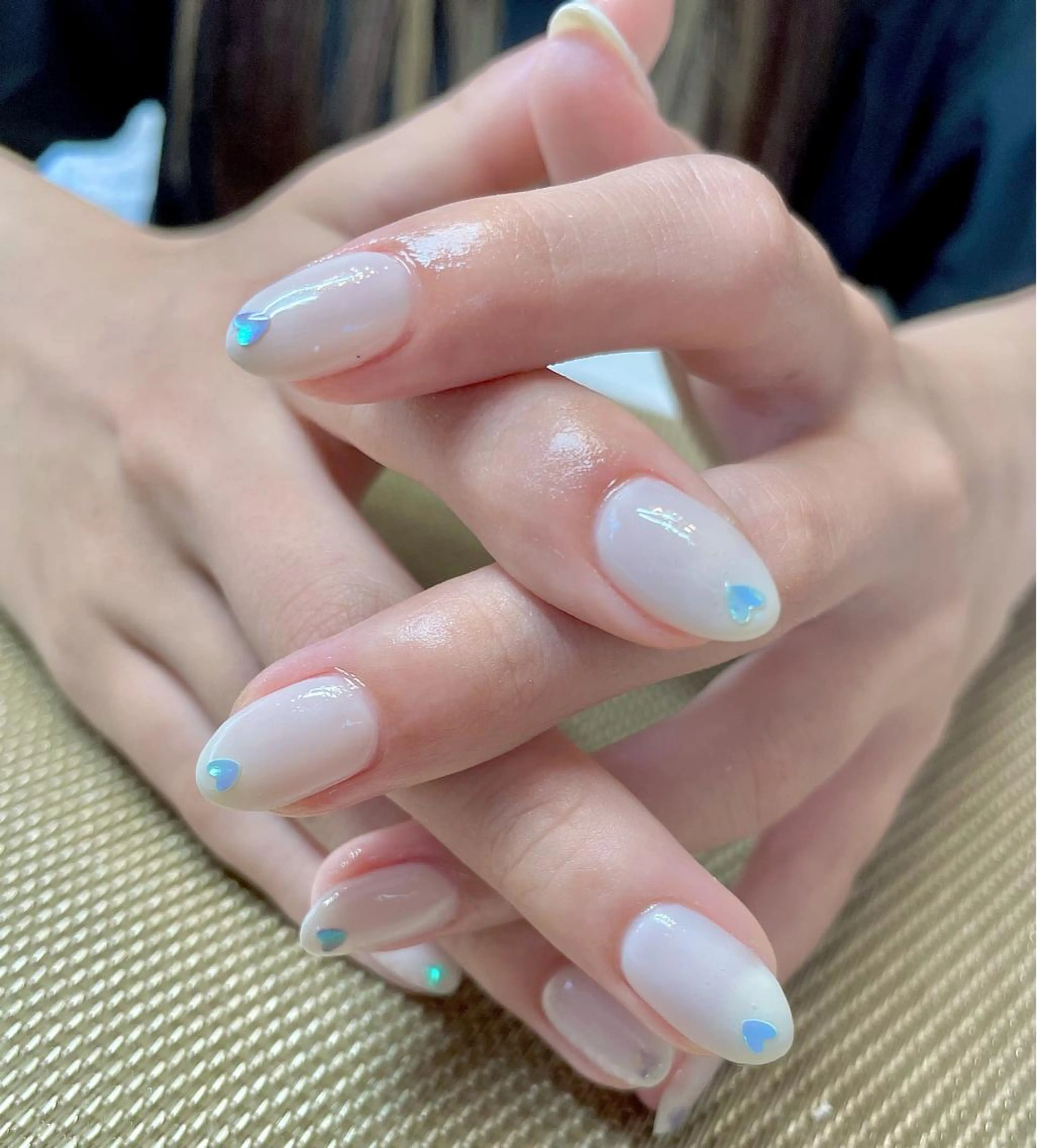 ネイル ハート ホログラムネイル Up styleのネイルデザイン