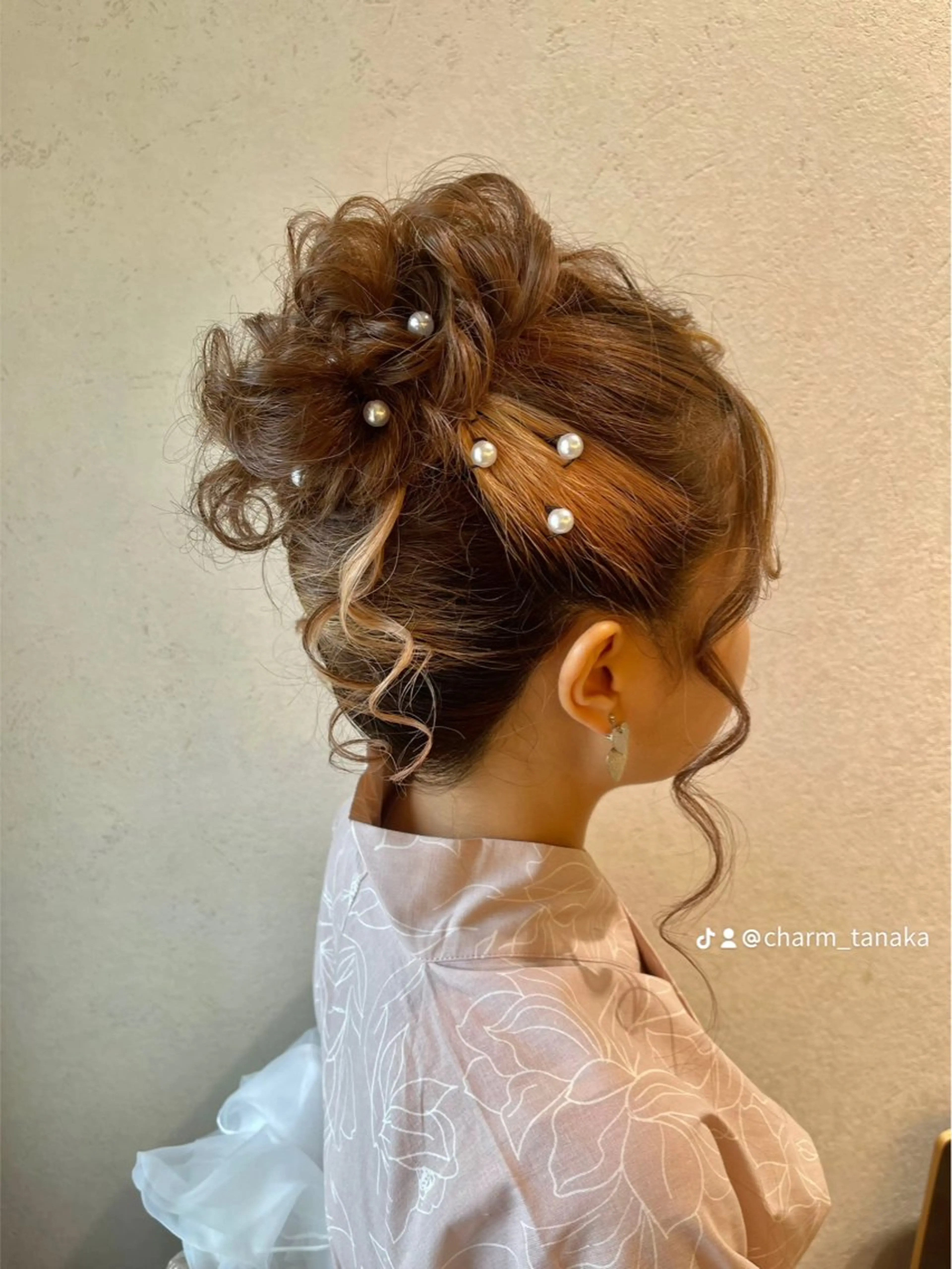 ヘアアレンジ ポニーテール 結婚式・ブライダル 卒業式のヘアスタイル ヘアセット charm《銀座》 ヘアセット/縮毛矯正のヘアスタイル