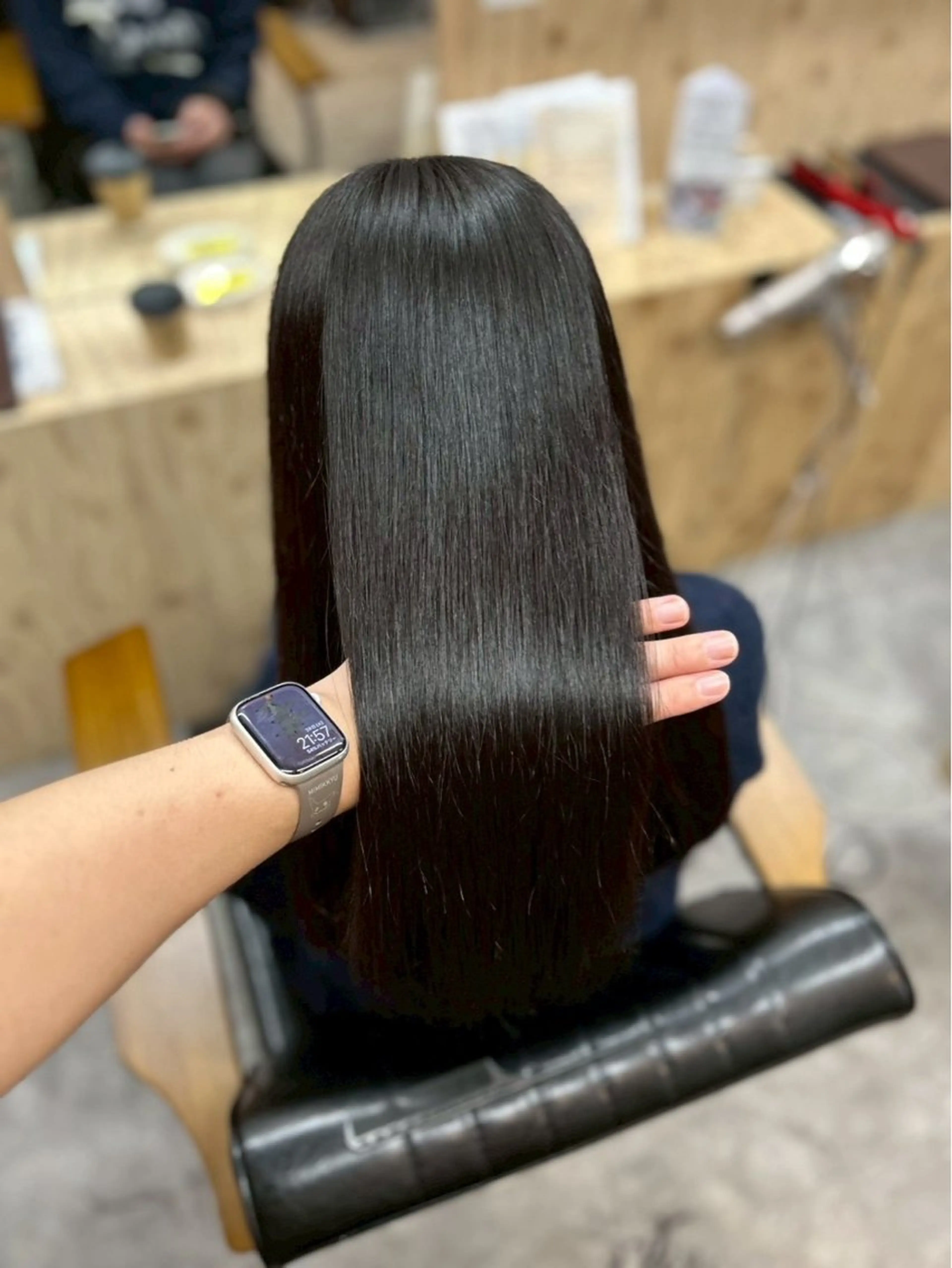 ロング カット 縮毛矯正 トリートメント 縮毛矯正/髪質改善 /nuup岩田のヘアスタイル