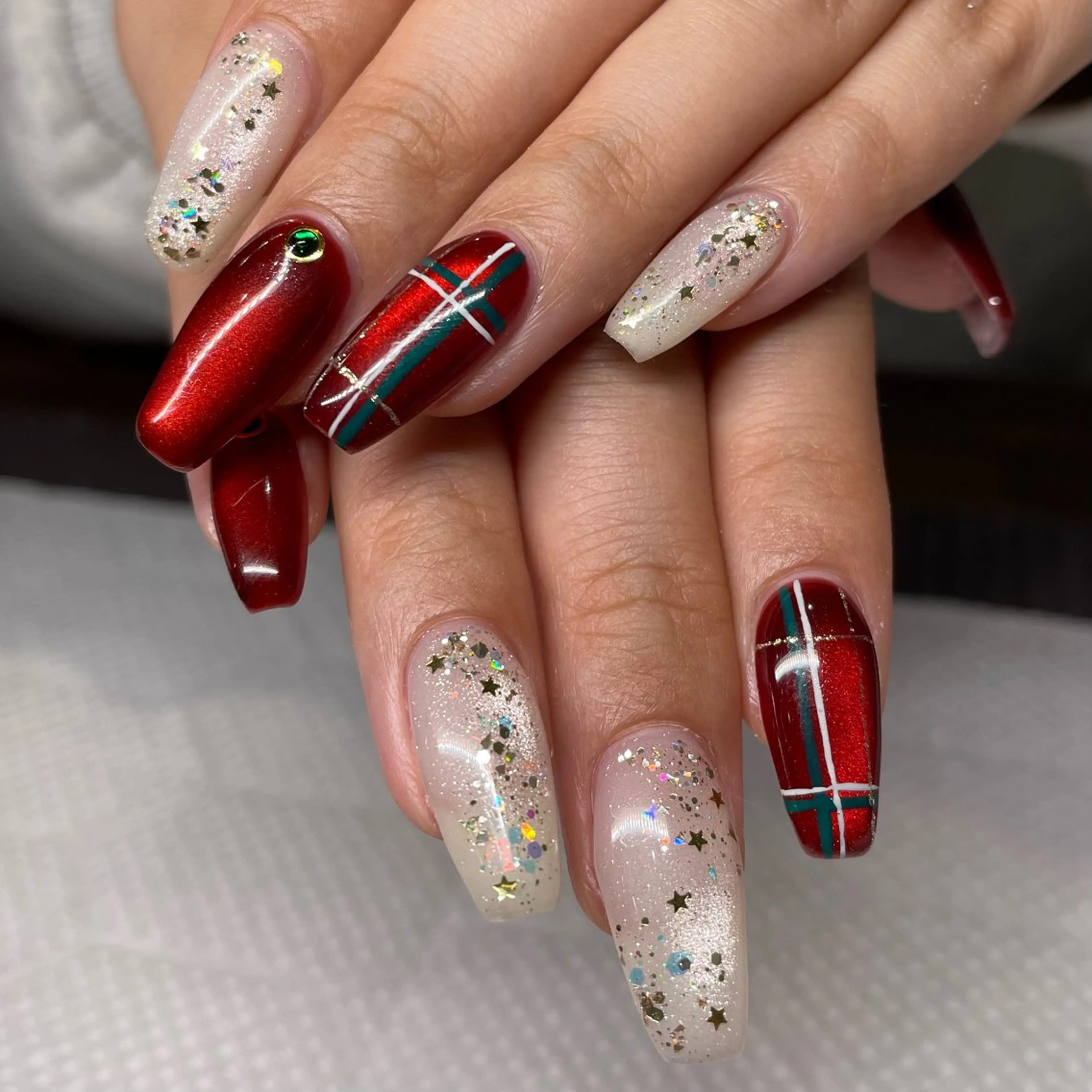 ネイル 冬ネイル クリスマス ハンドネイル Ricnail☾ ayanoのネイルデザイン